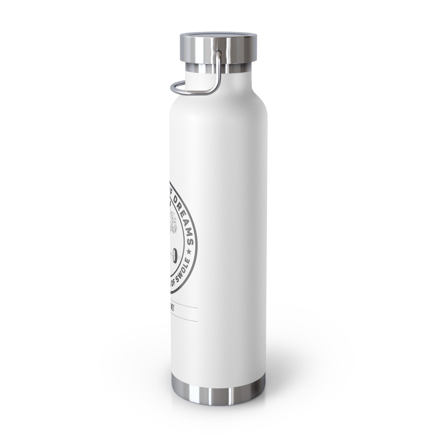Fitness Logo Water Bottle — 22oz Copper Vacuum Insulated Sports Bottle