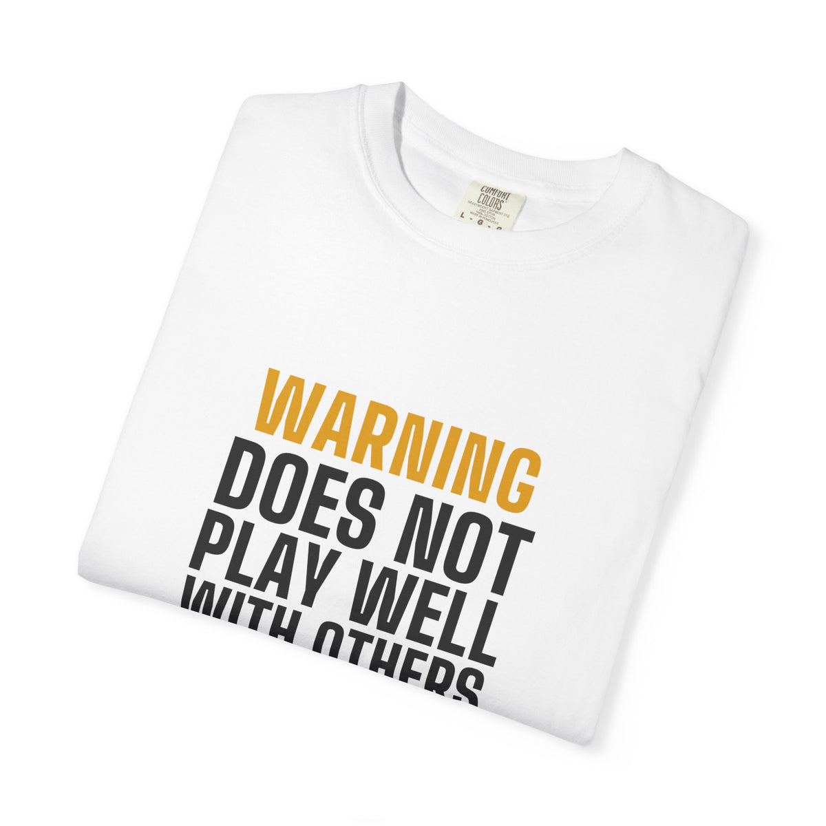 Warning Label men's tee - funny gym shirt by DoD Fitness