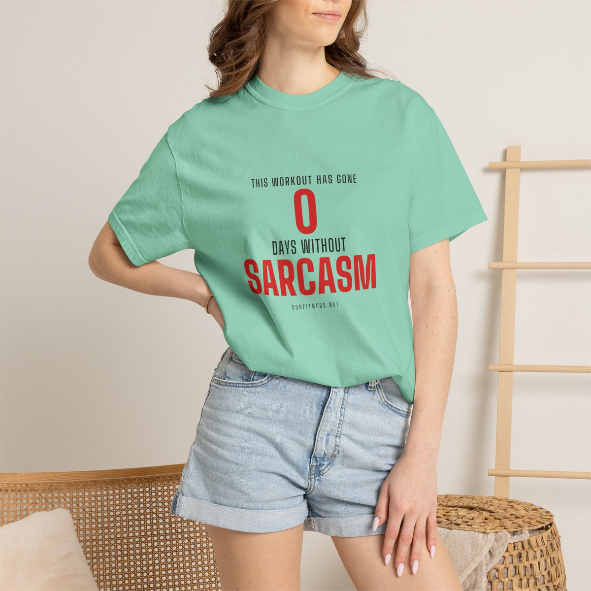 0 Days Sarcasm men's tee - funny gym shirt by DoD Fitness