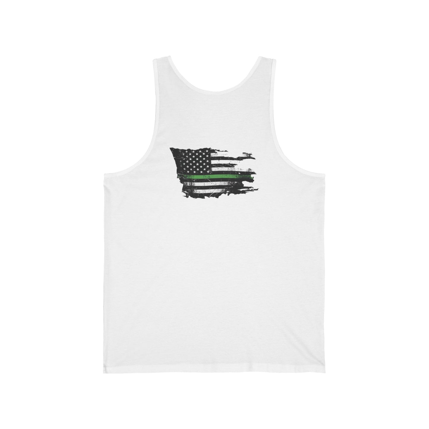 Thin Green Line men's tank - funny gym shirt by DoD Fitness