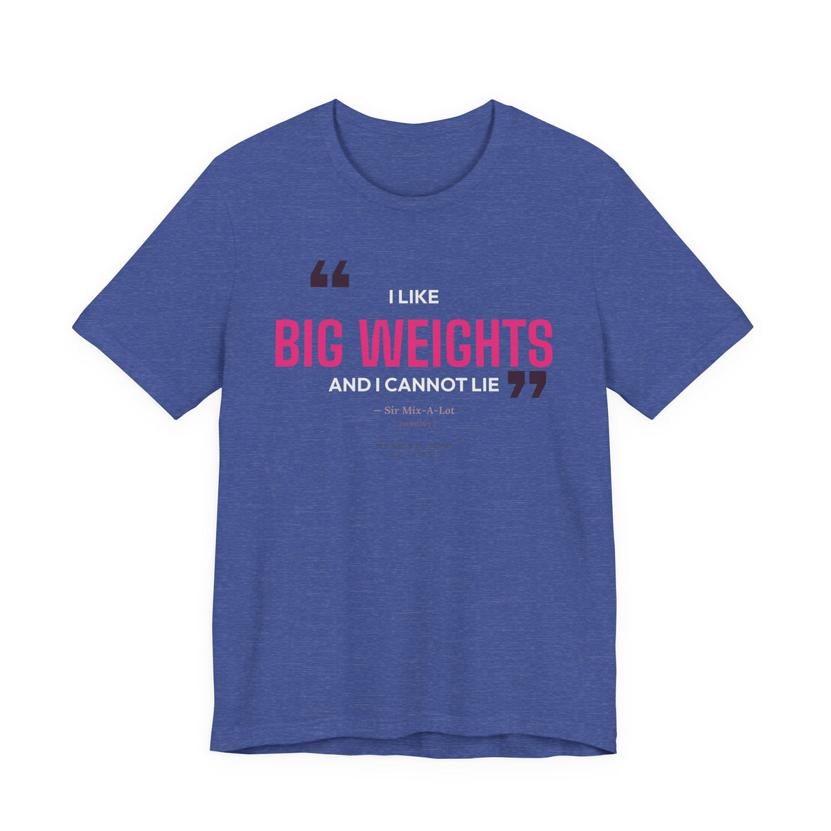 Big Weights men's tee - funny gym shirt by DoD Fitness