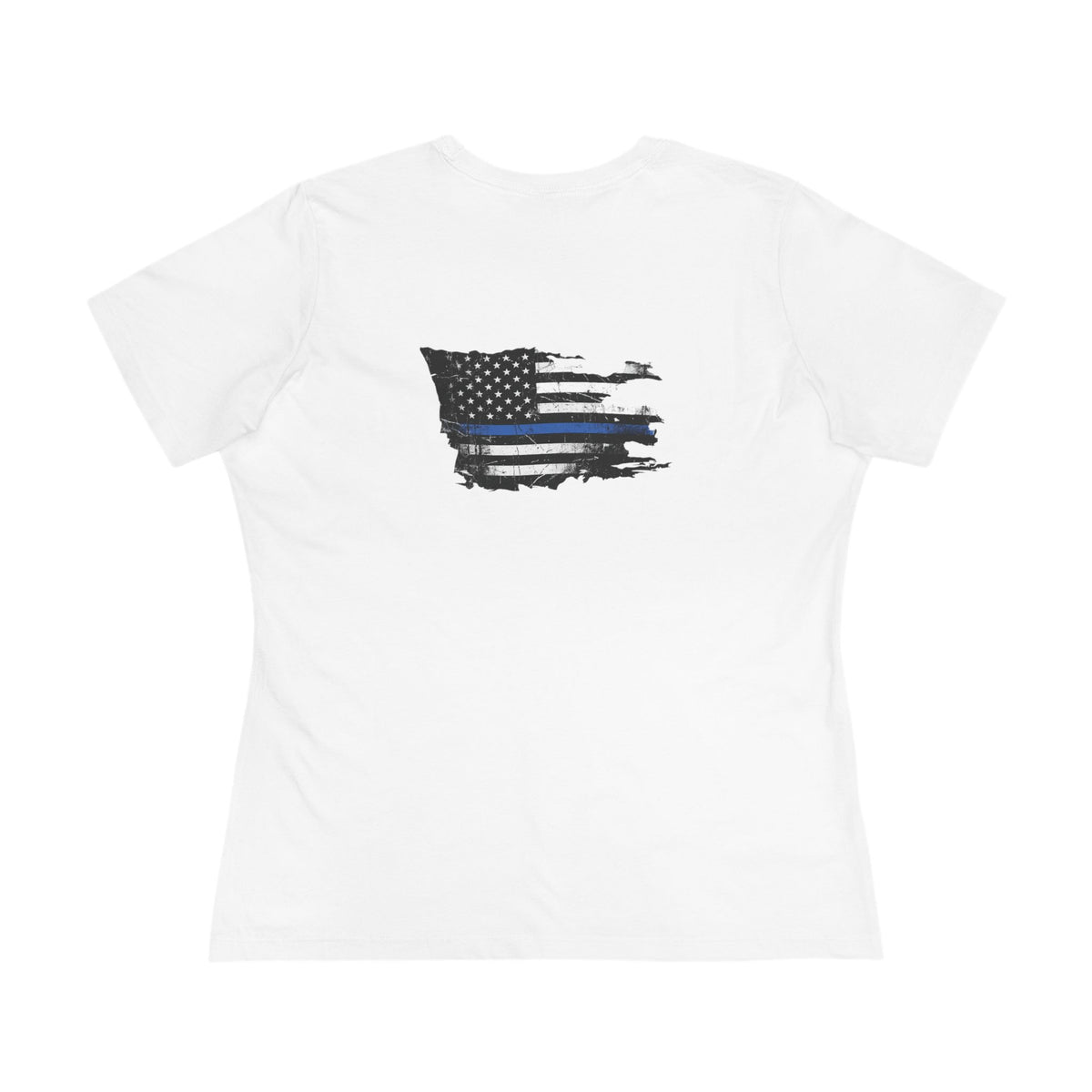 Thin Blue Line women's tee - funny gym shirt by DoD Fitness