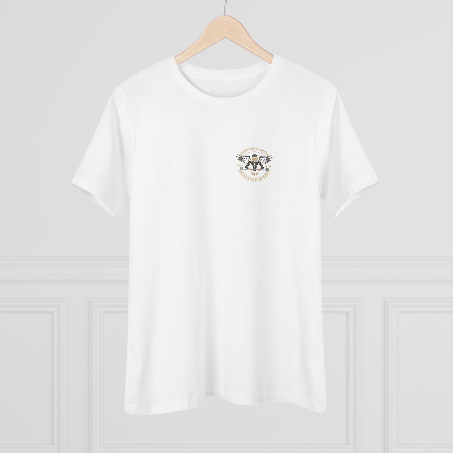 United We Serve - Military women's tee - funny gym shirt by DoD Fitness