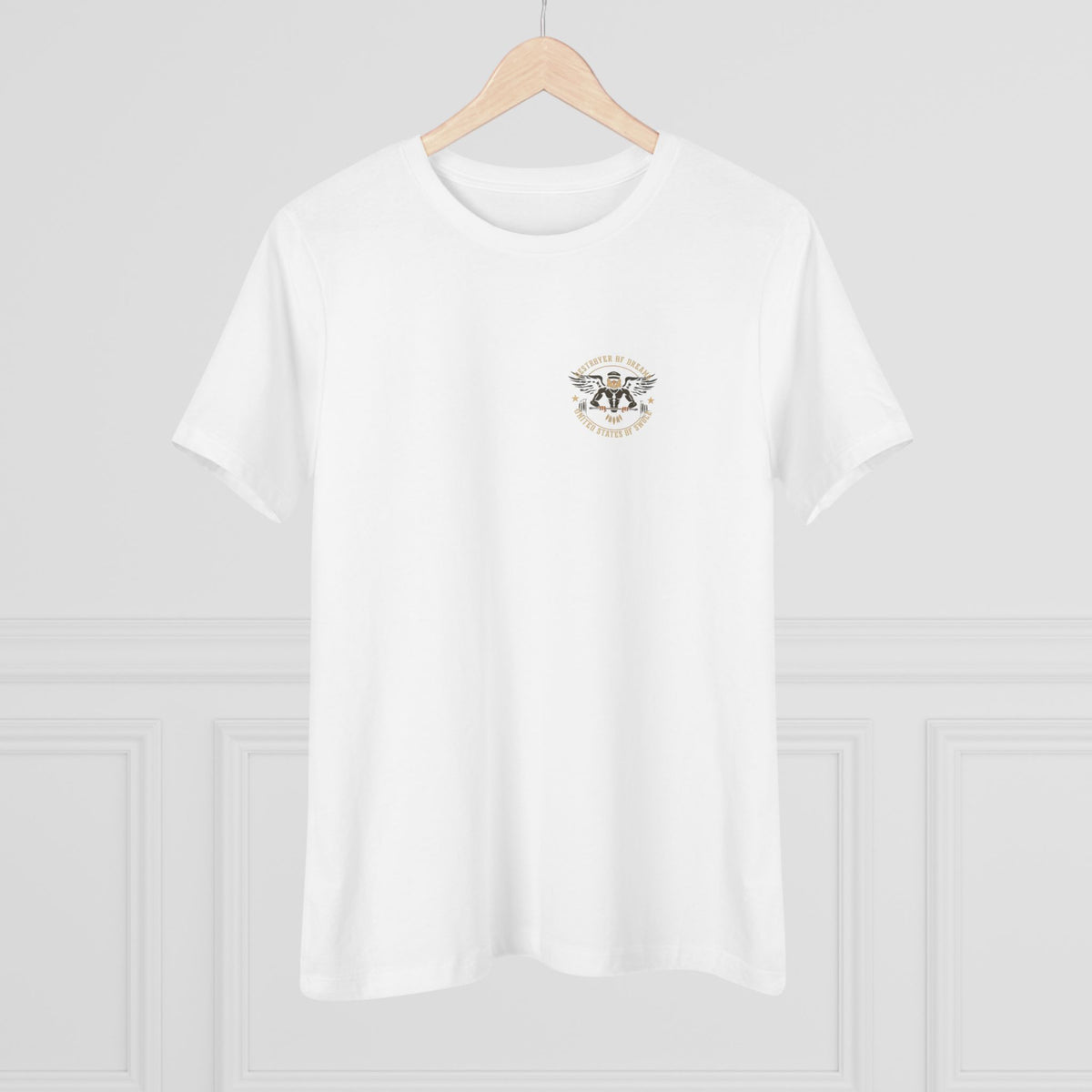 United We Serve - Military women's tee - funny gym shirt by DoD Fitness