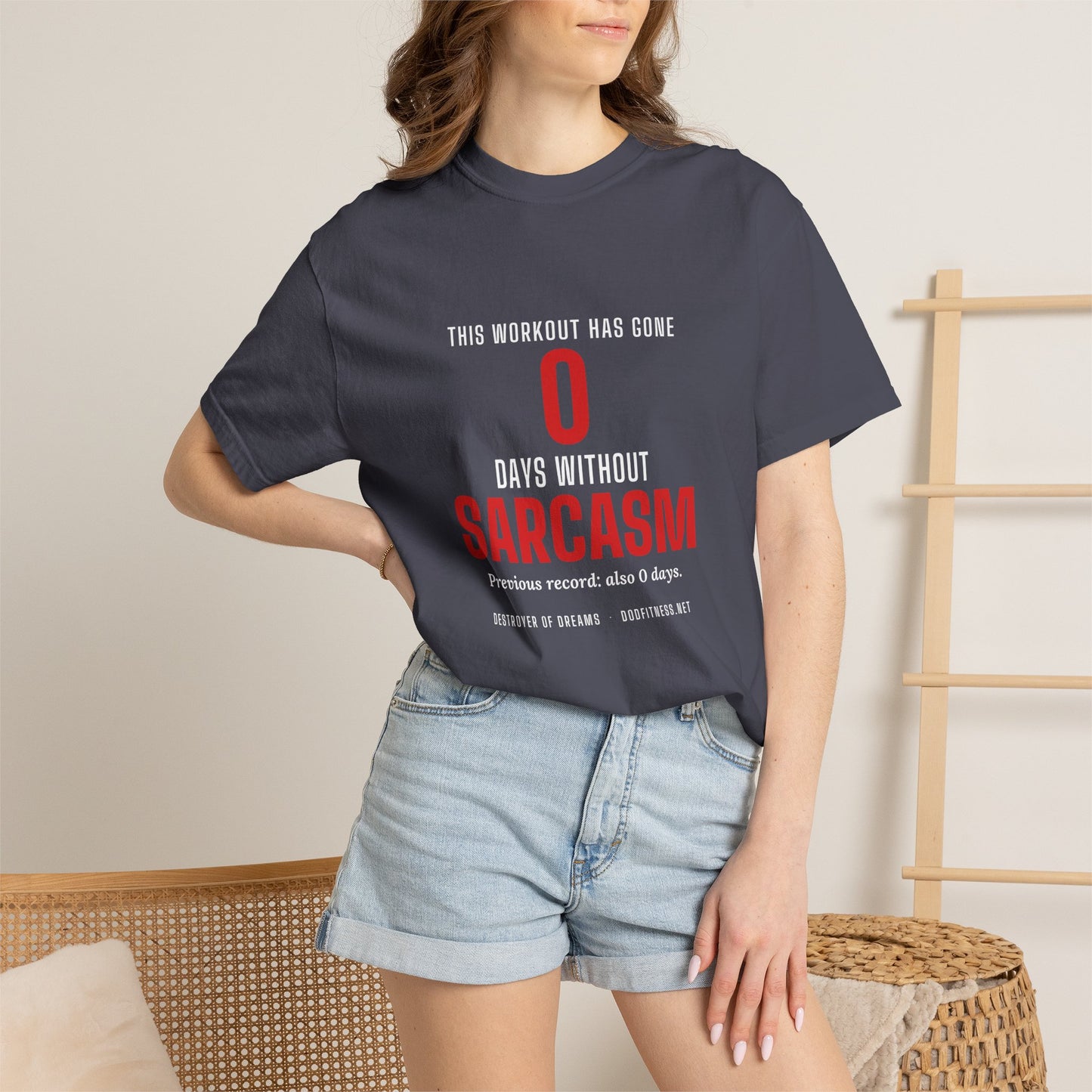 DoD Fitness - 0 Days Sarcasm Men's Tee