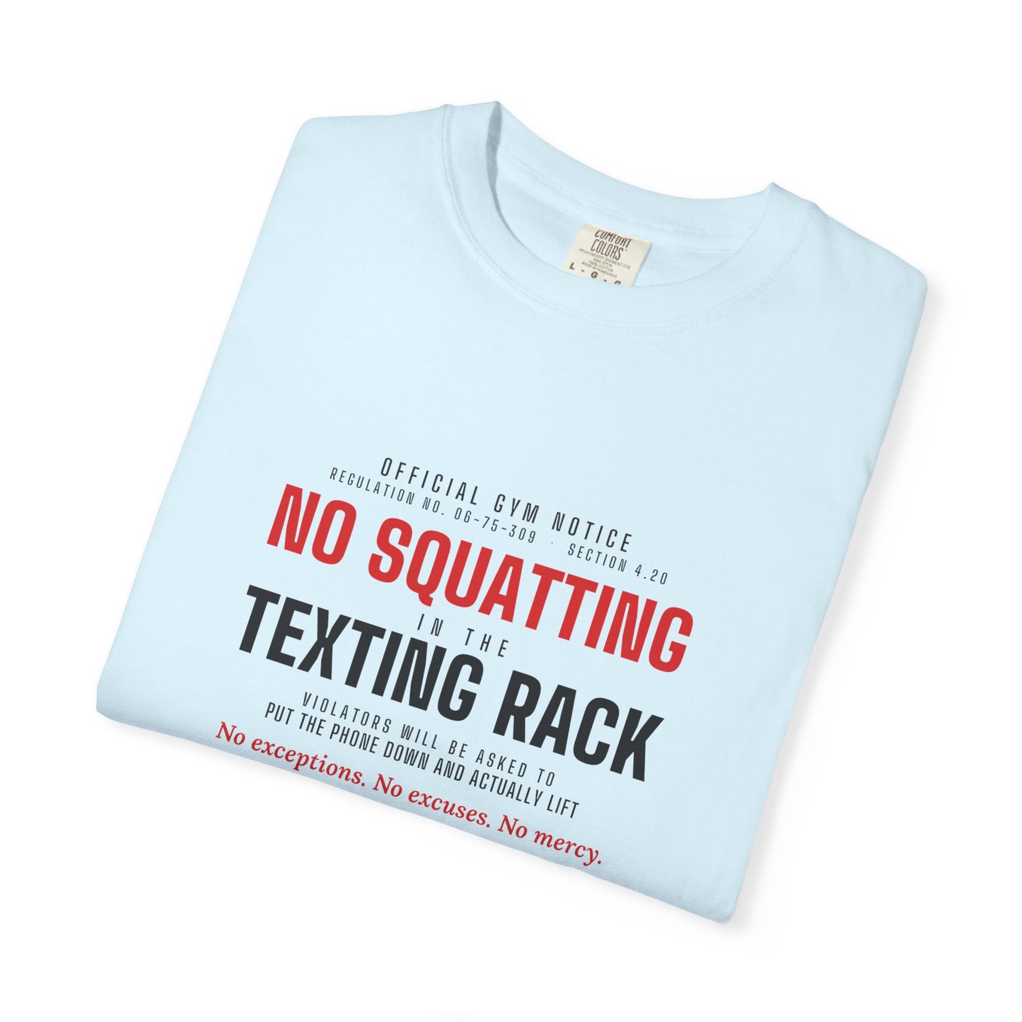 DoD Fitness - No Squatting Texting Rack Men's Tee