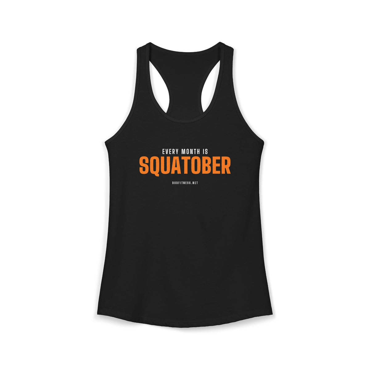 Squatober women's racerback tank - funny gym tank by DoD Fitness