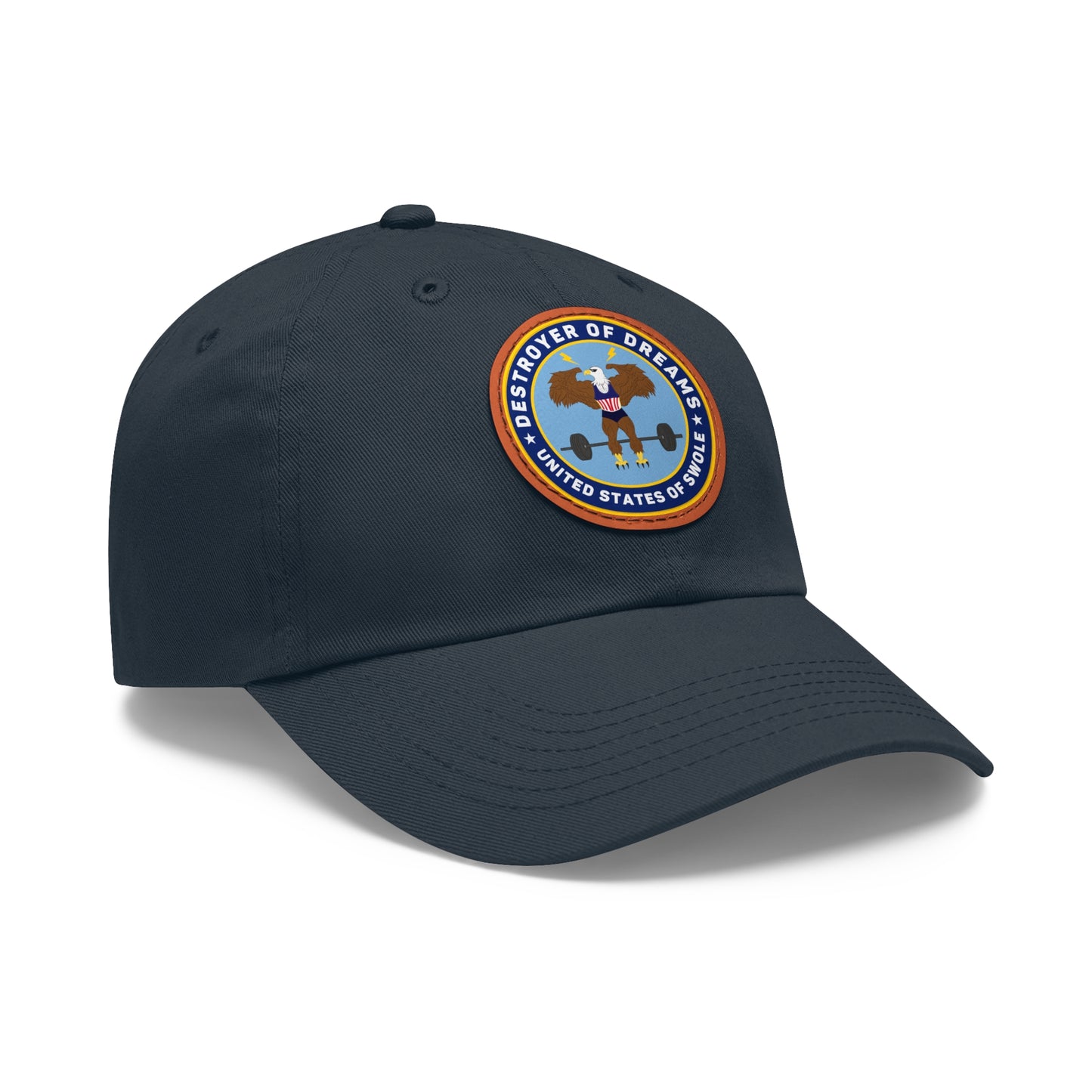 DOD Dad Hat with Leather Patch (Round)