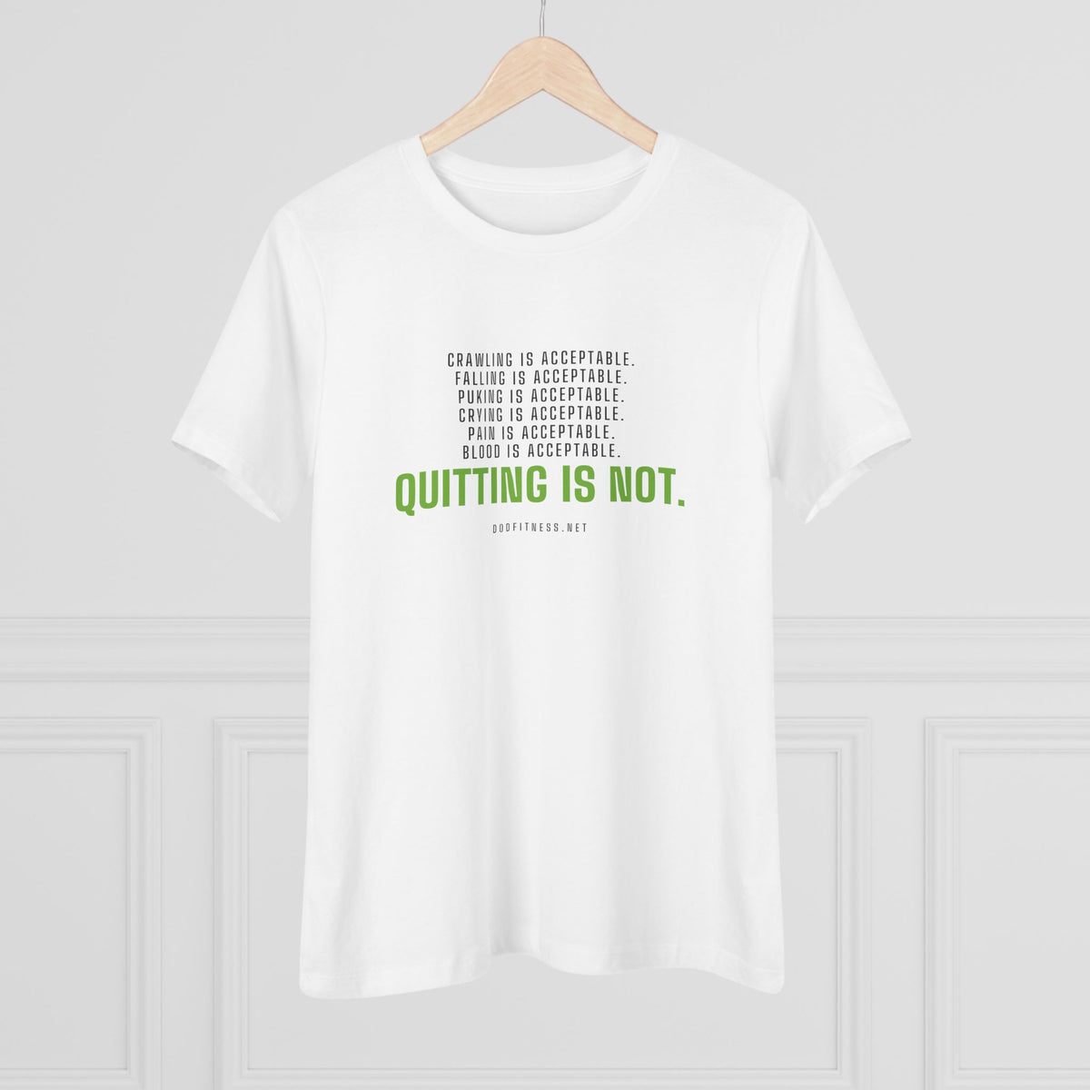 DoD Fitness - Quitting Is Not Women's Tee