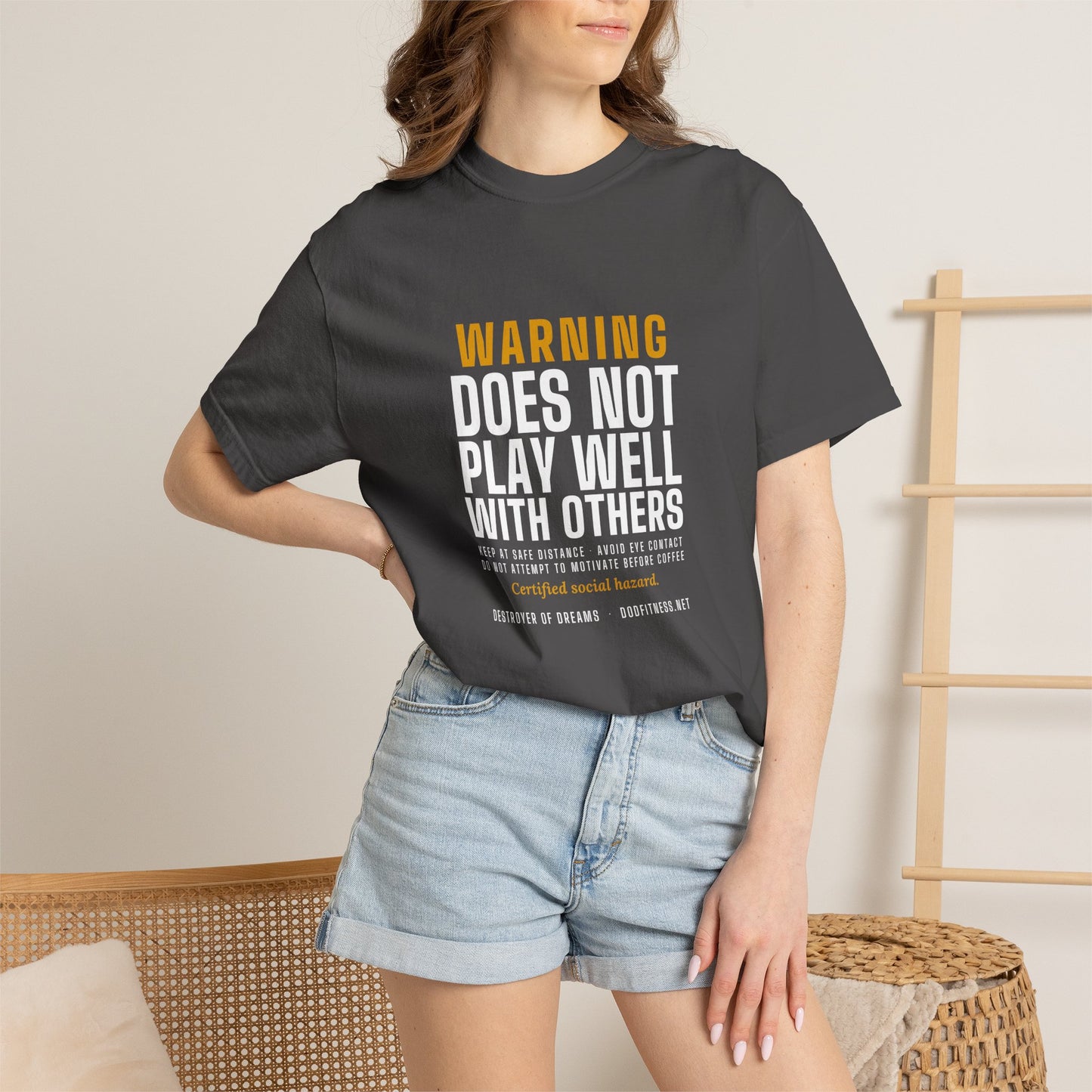 DoD Fitness - Warning Label Men's Tee