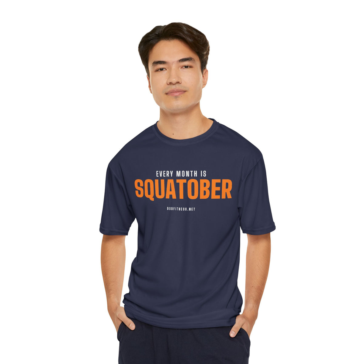 Squatober performance tee - funny gym shirt by DoD Fitness