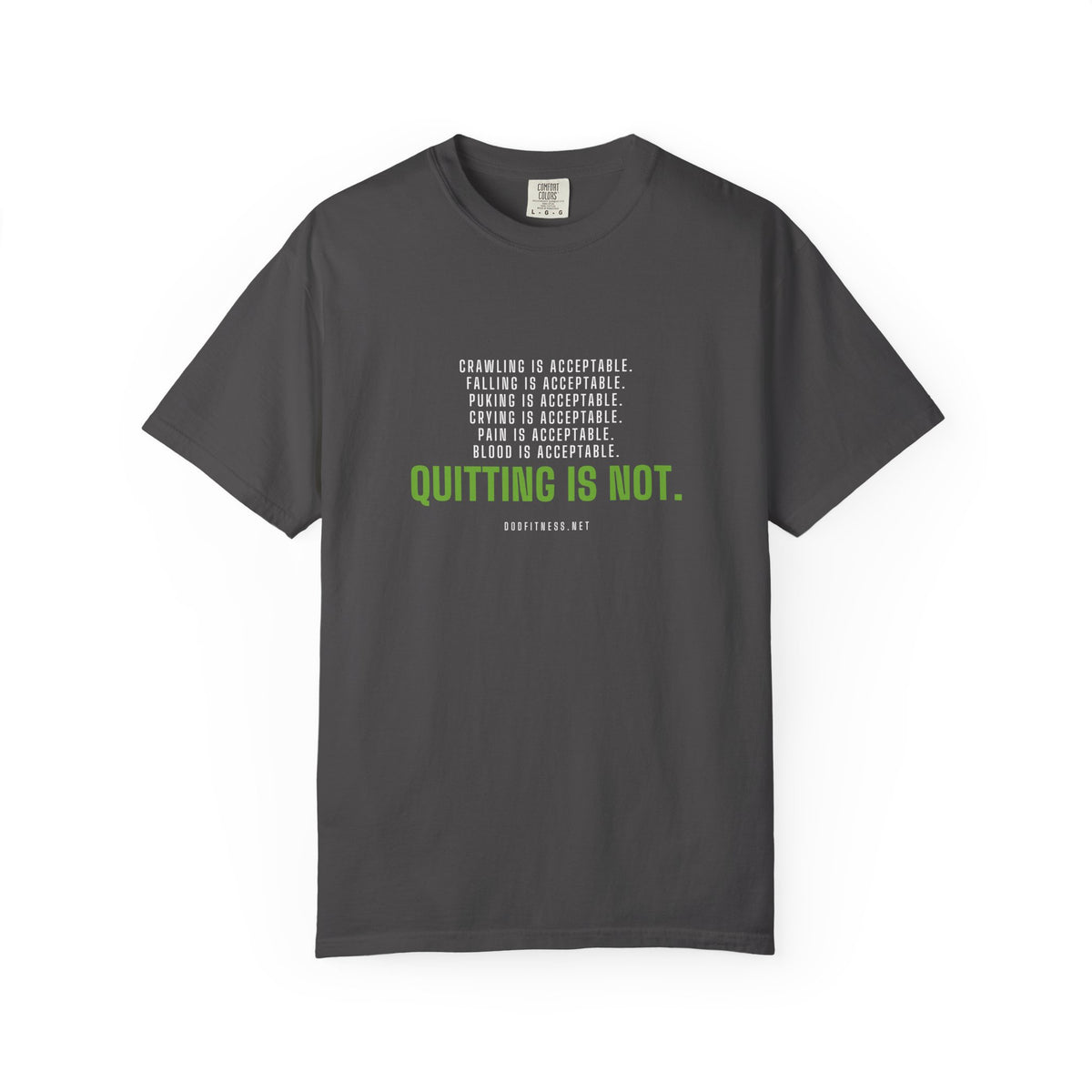 DoD Fitness - Quitting Is Not Men's Tee