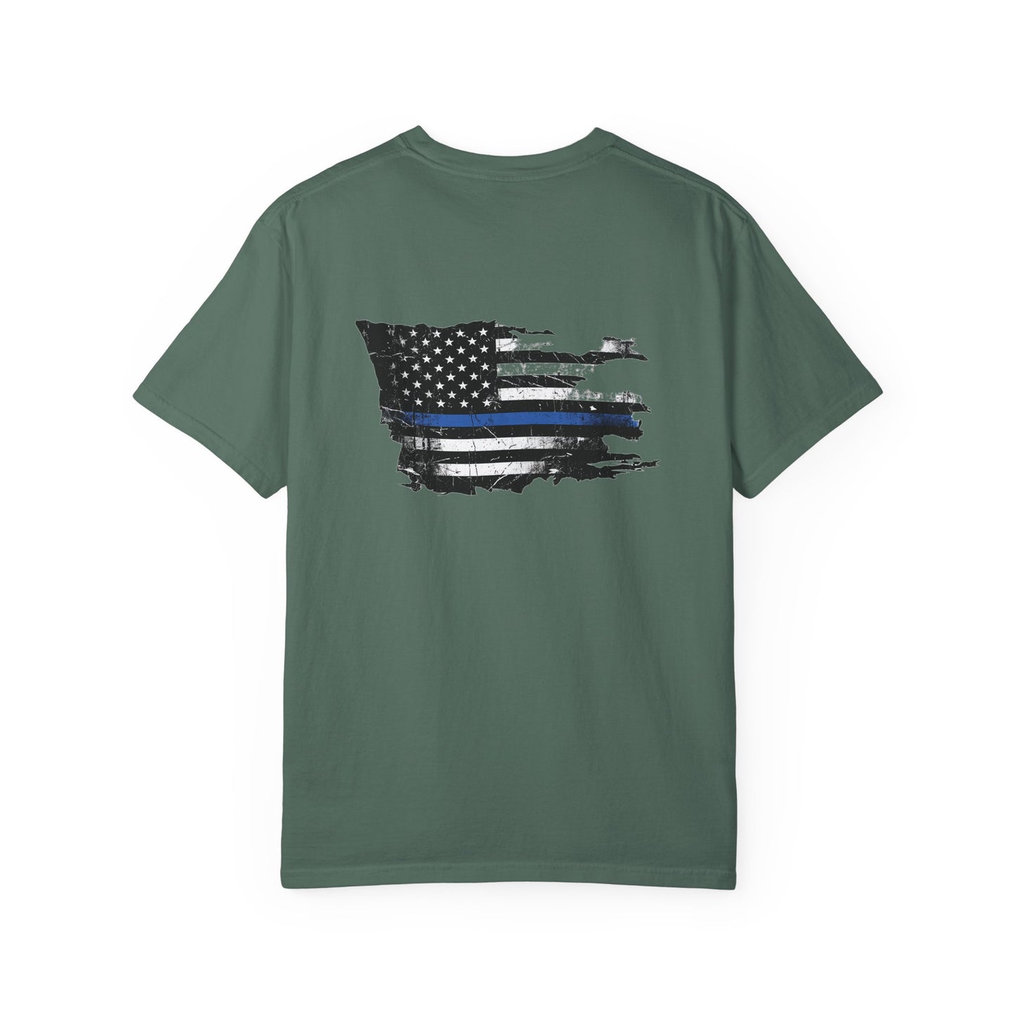 Thin Blue Line men's tee - funny gym shirt by DoD Fitness