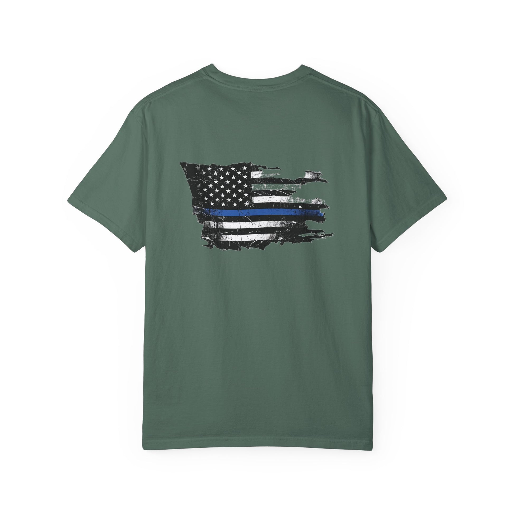 Thin Blue Line men's tee - funny gym shirt by DoD Fitness