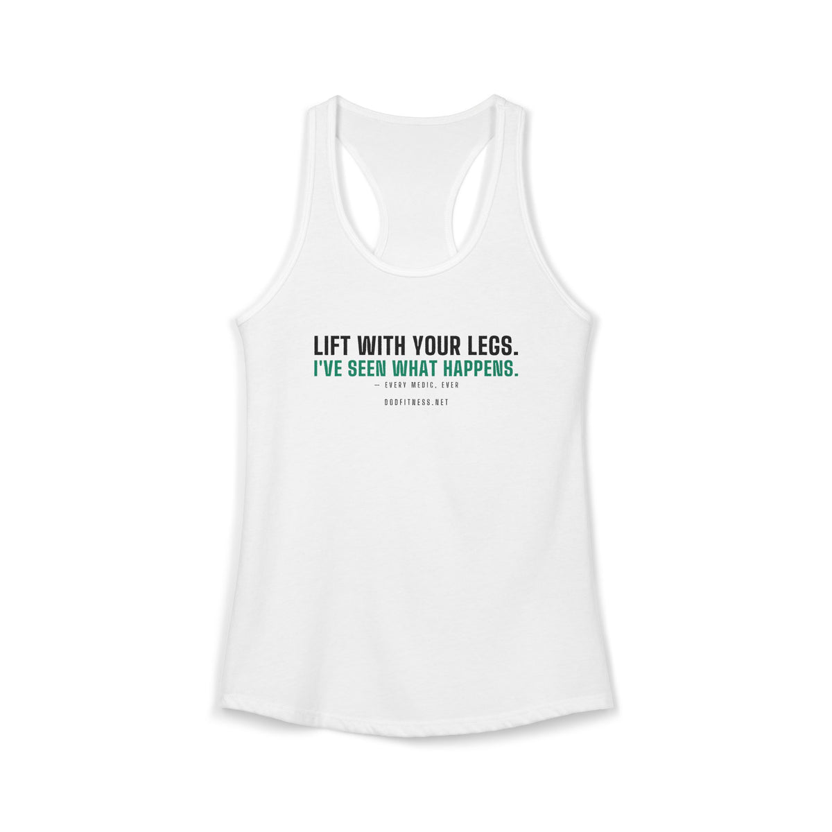 DoD Fitness - Lift With Your Legs Women's Tank