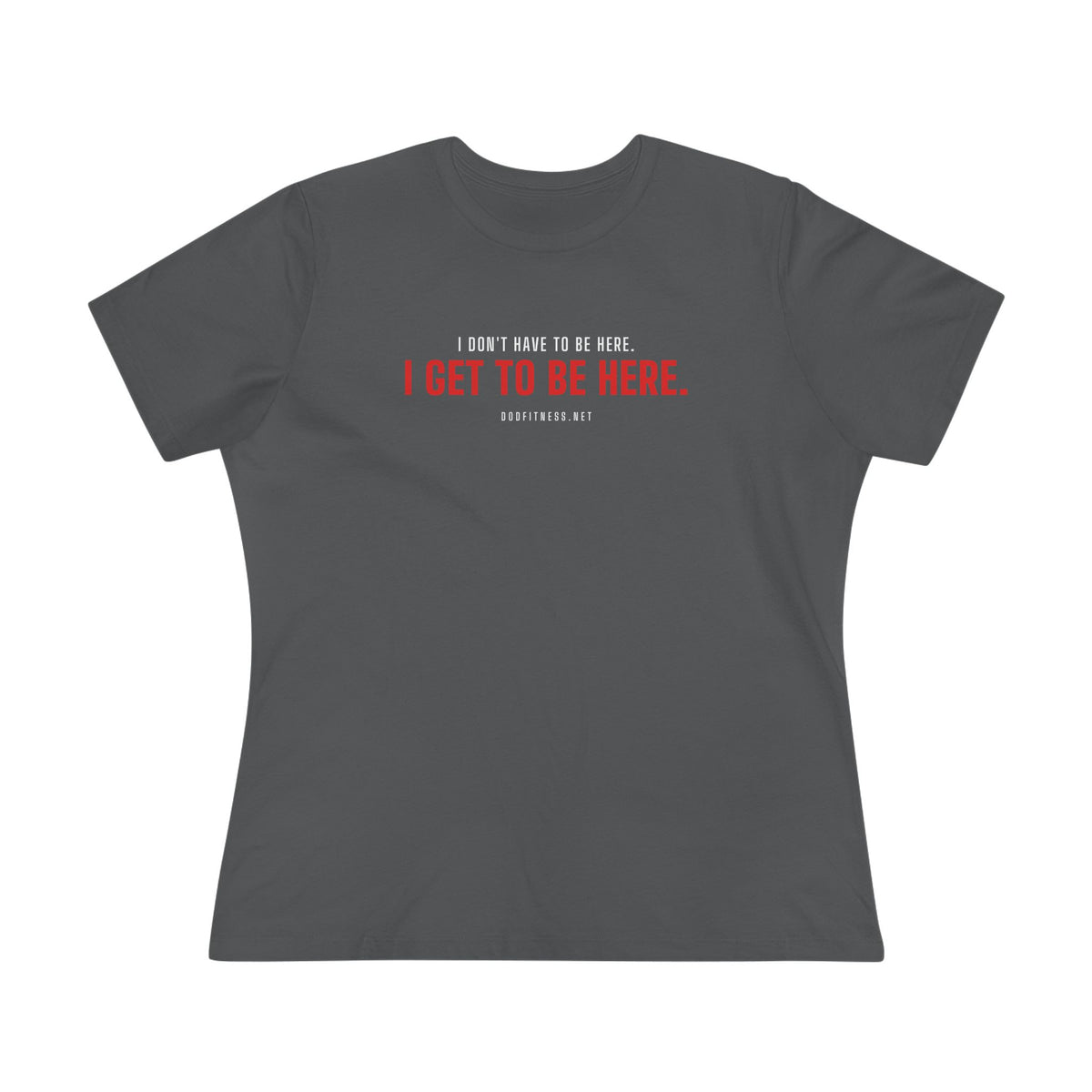 Have Get women's tee in Asphalt - funny gym shirt by DoD Fitness