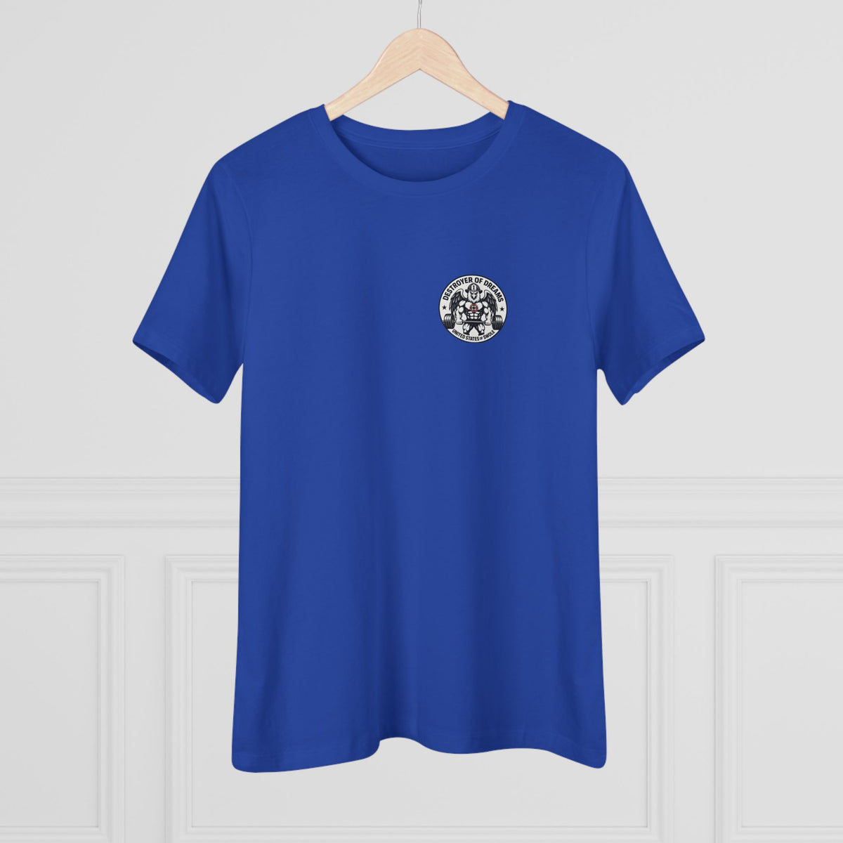 Thin Red Line women's tee - funny gym shirt by DoD Fitness