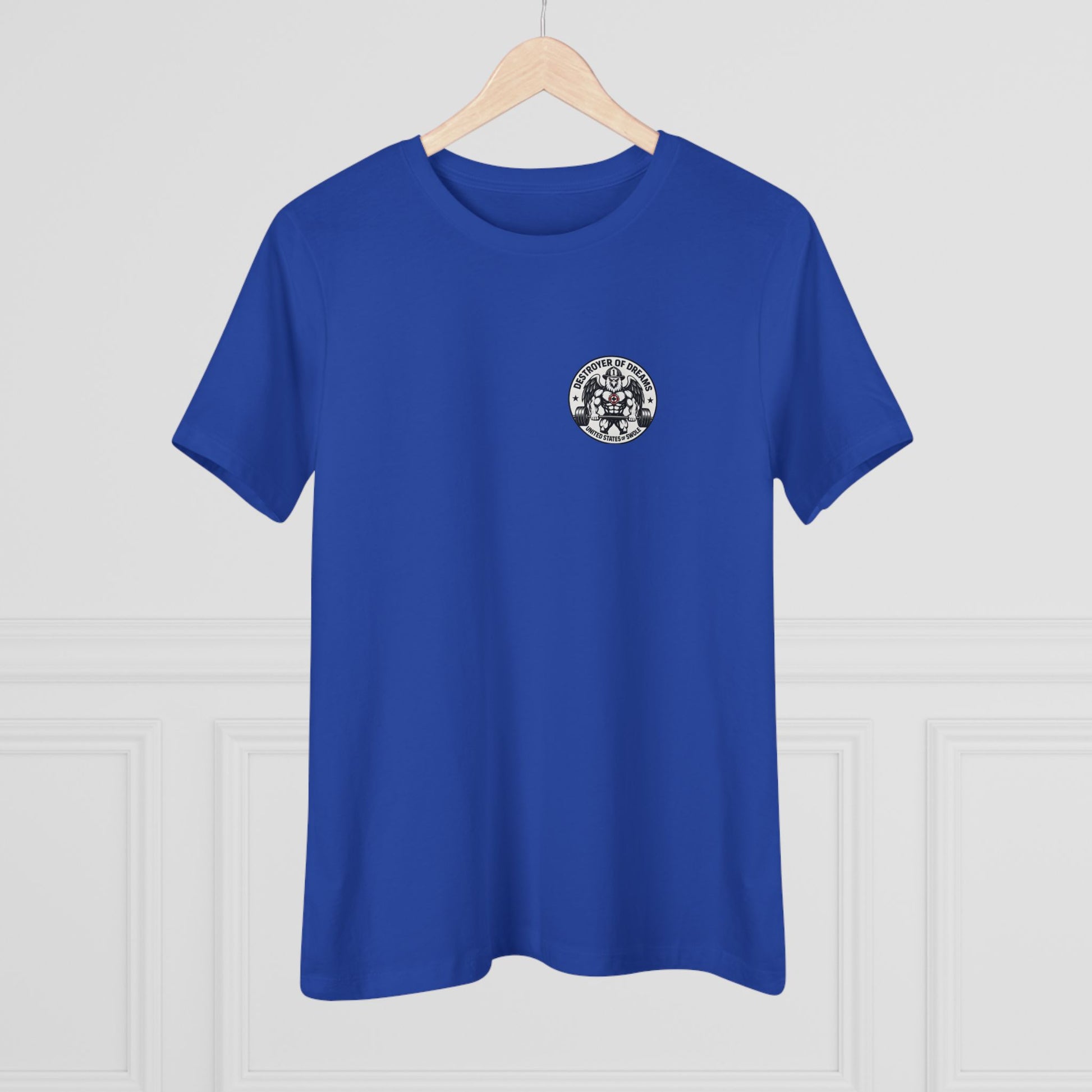 Thin Red Line women's tee - funny gym shirt by DoD Fitness