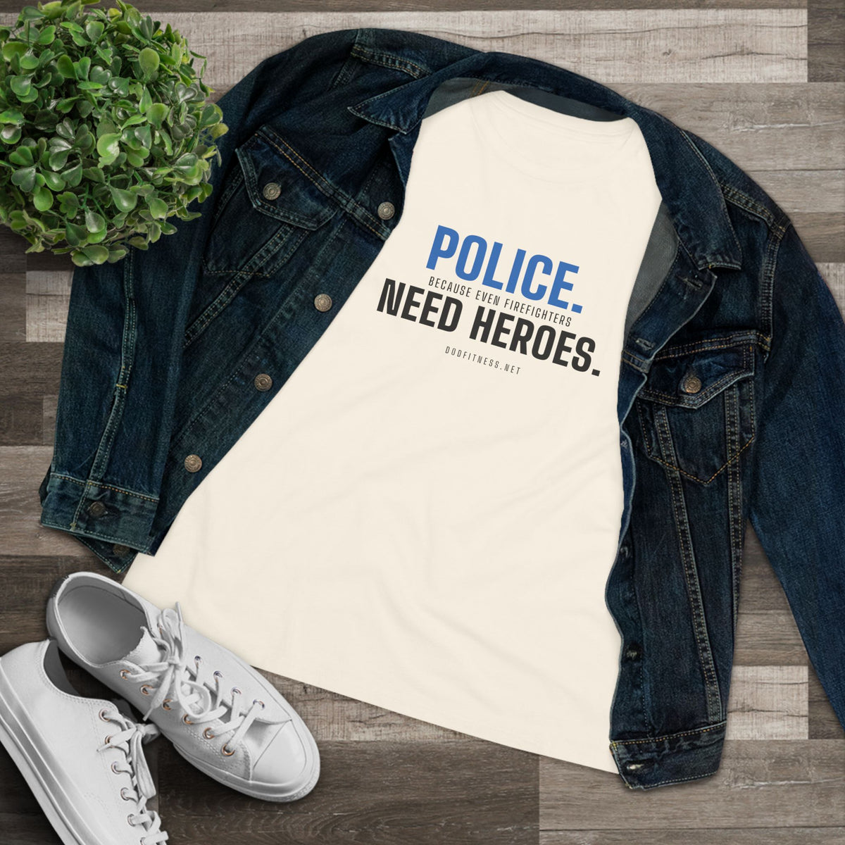 DoD Fitness - Police Need Heroes Women's Tee