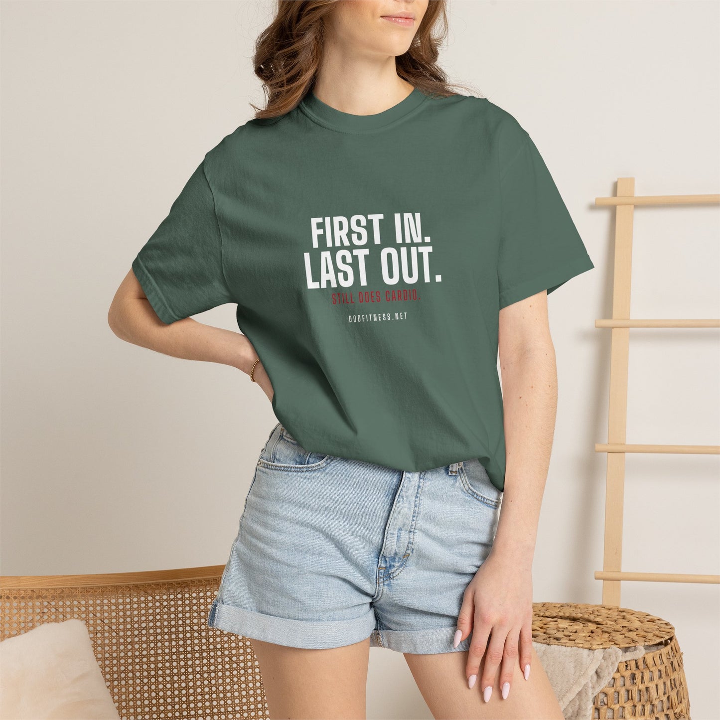 DoD Fitness - First In Last Out Men's Tee
