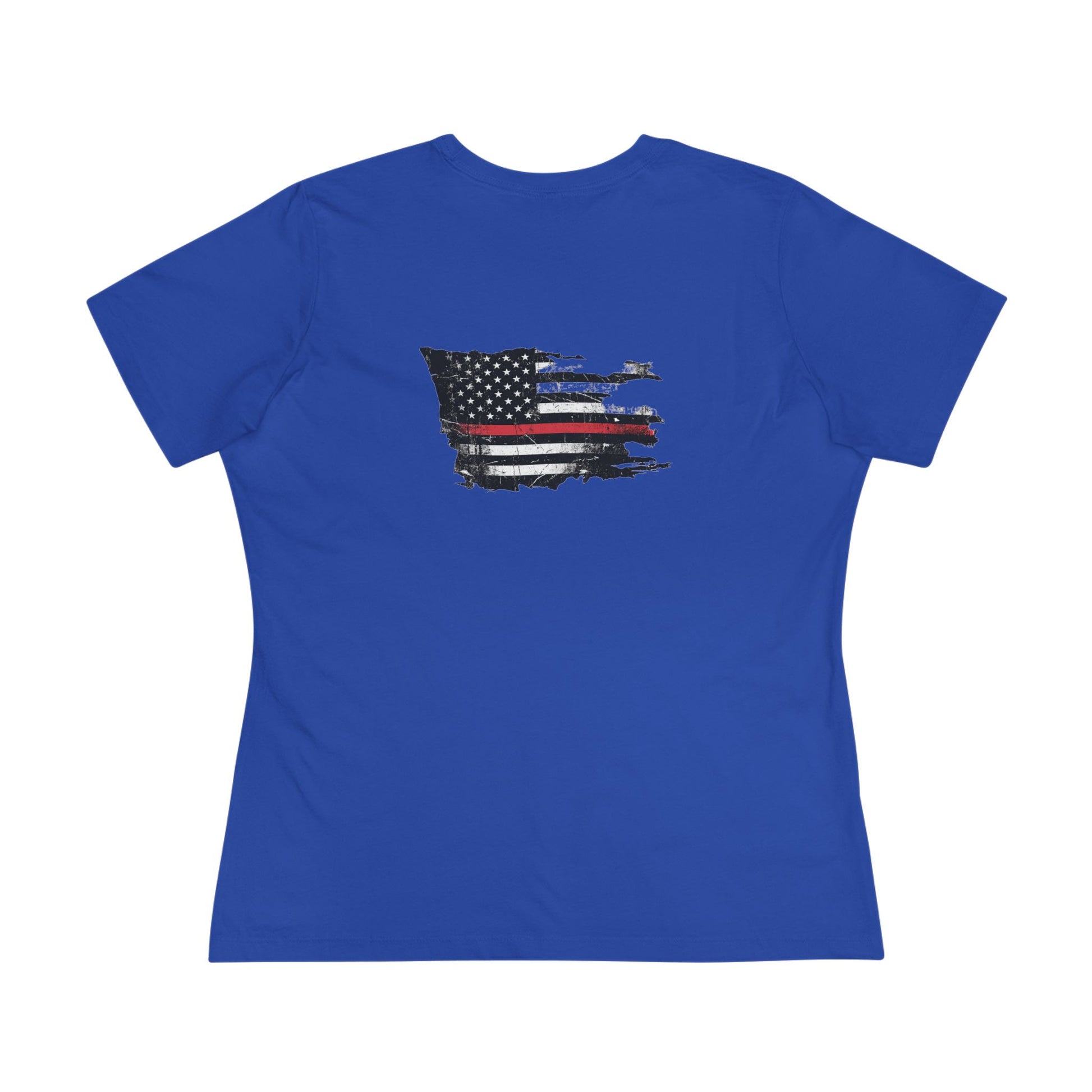 Thin Red Line women's tee - funny gym shirt by DoD Fitness