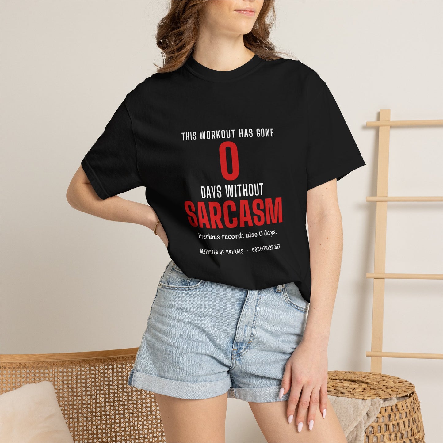 DoD Fitness - 0 Days Sarcasm Men's Tee