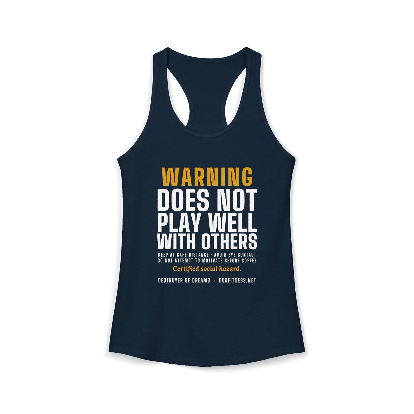 DoD Fitness - Warning Label Women's Tank