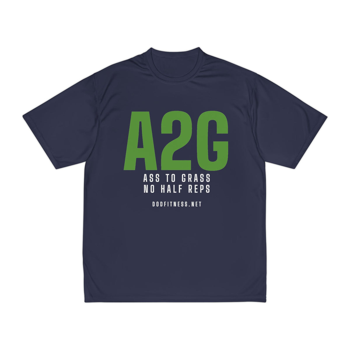 A2G - No Half Reps performance tee - funny gym shirt by DoD Fitness