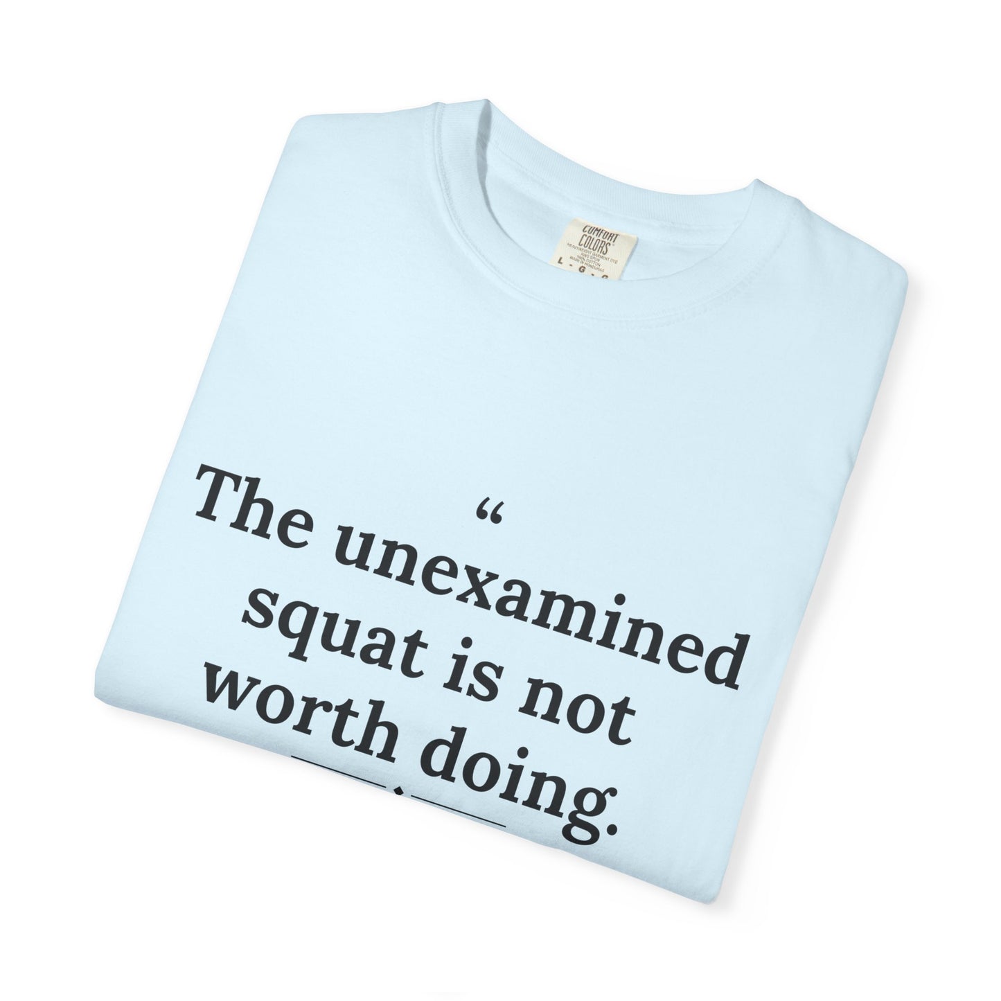 Assticles - The Unexamined Squat men's tee - funny gym shirt by DoD Fitness