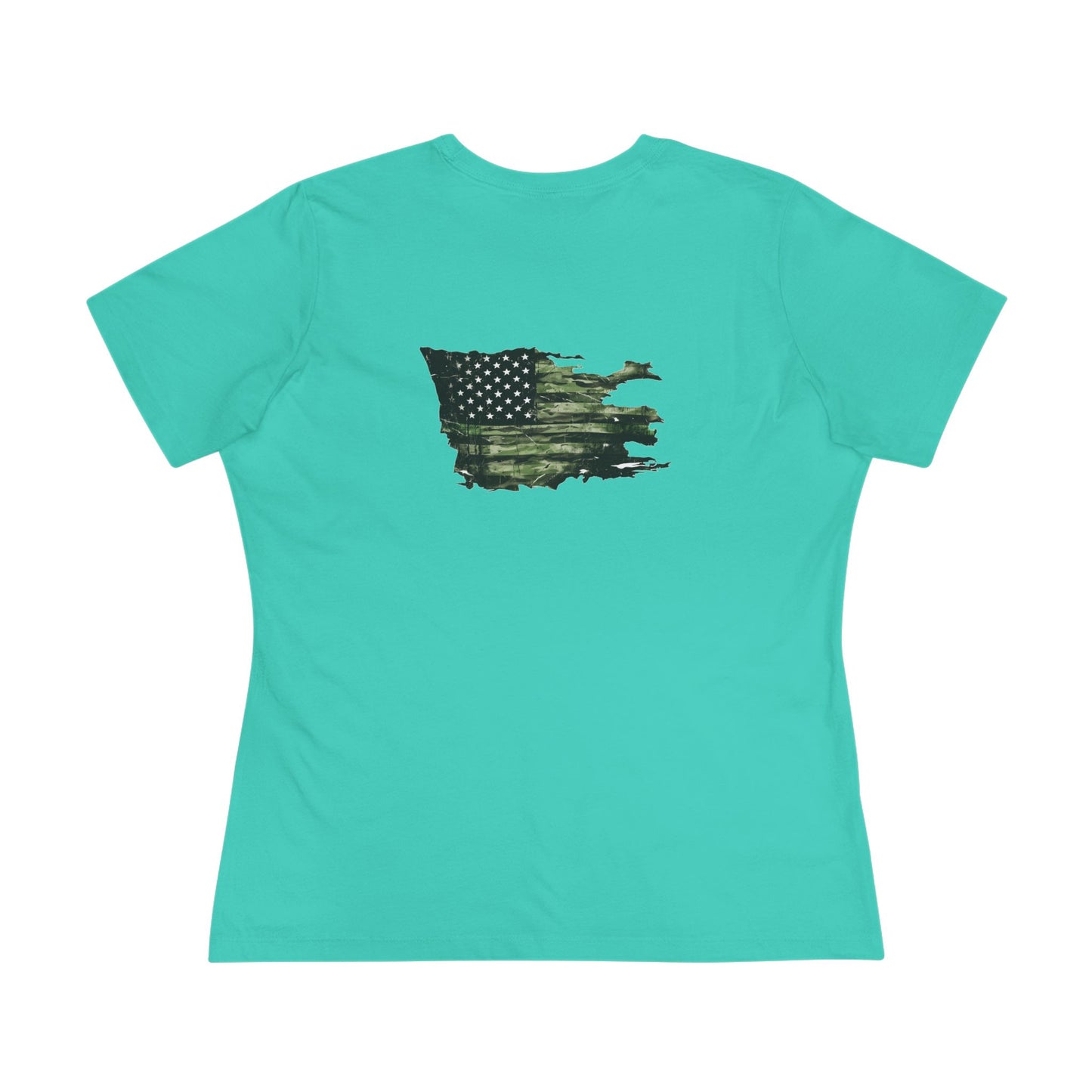 United We Serve - Military women's tee - funny gym shirt by DoD Fitness