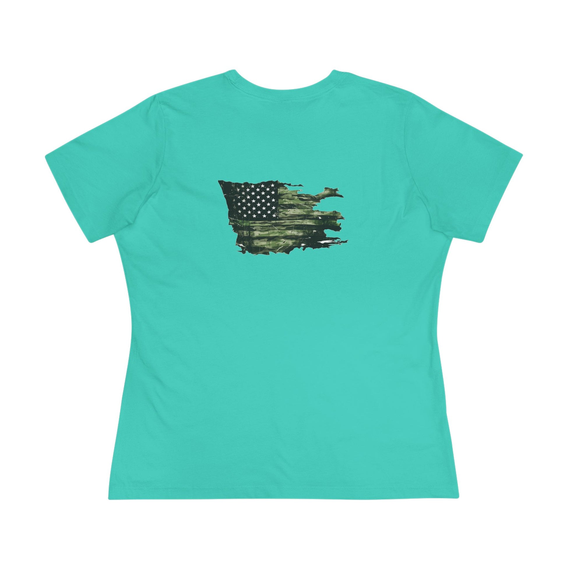United We Serve - Military women's tee - funny gym shirt by DoD Fitness