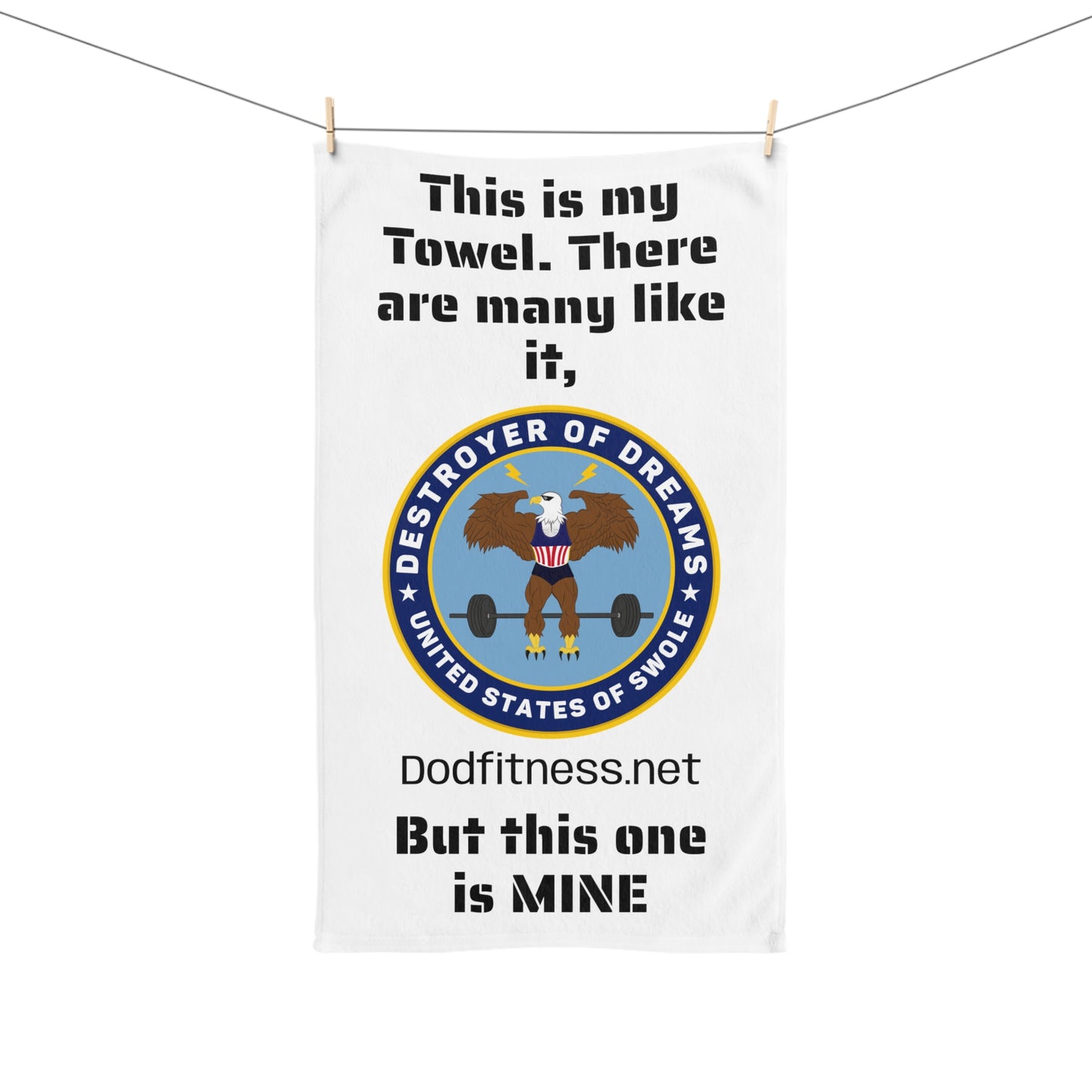 Hand Towel Color — "This is my Towel. There are many like it, But this one is MINE" Gym Weightlifting Towel