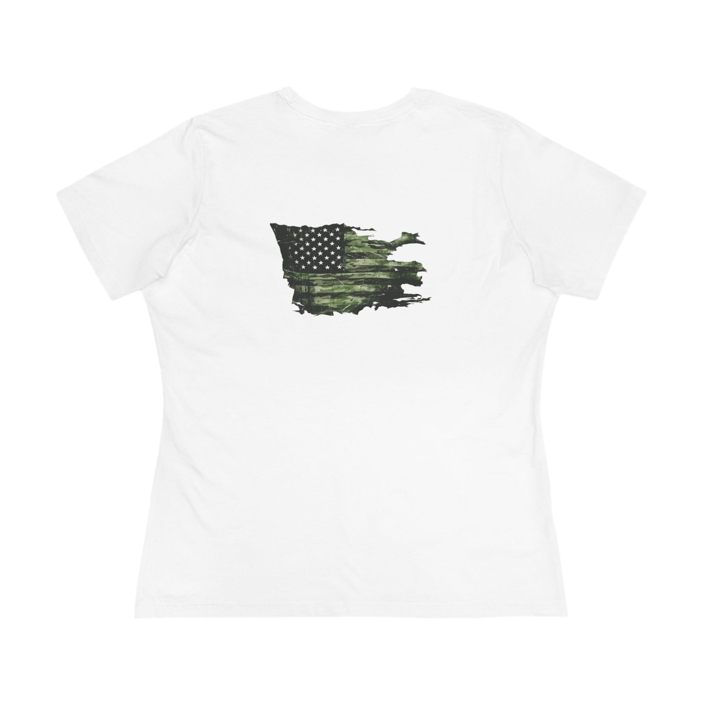 United We Serve - Military women's tee - funny gym shirt by DoD Fitness