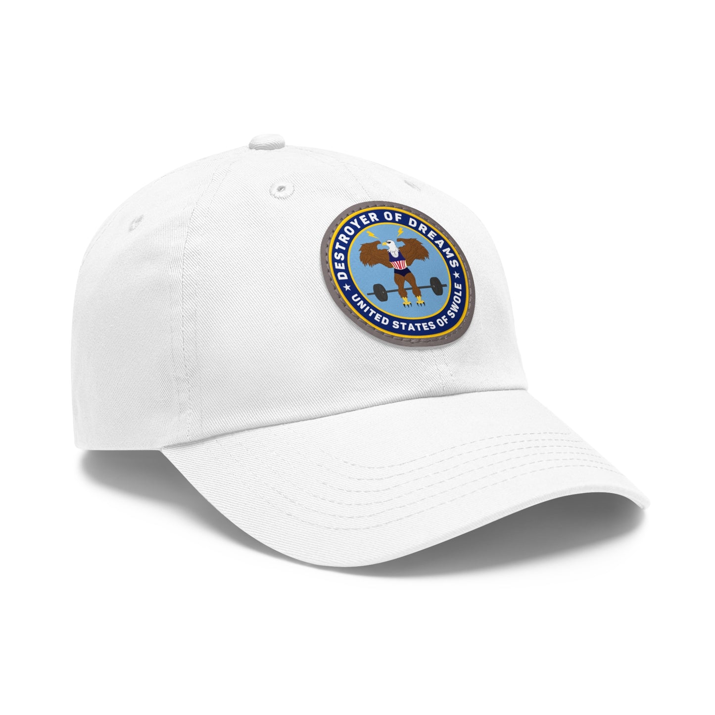 DOD Dad Hat with Leather Patch (Round)