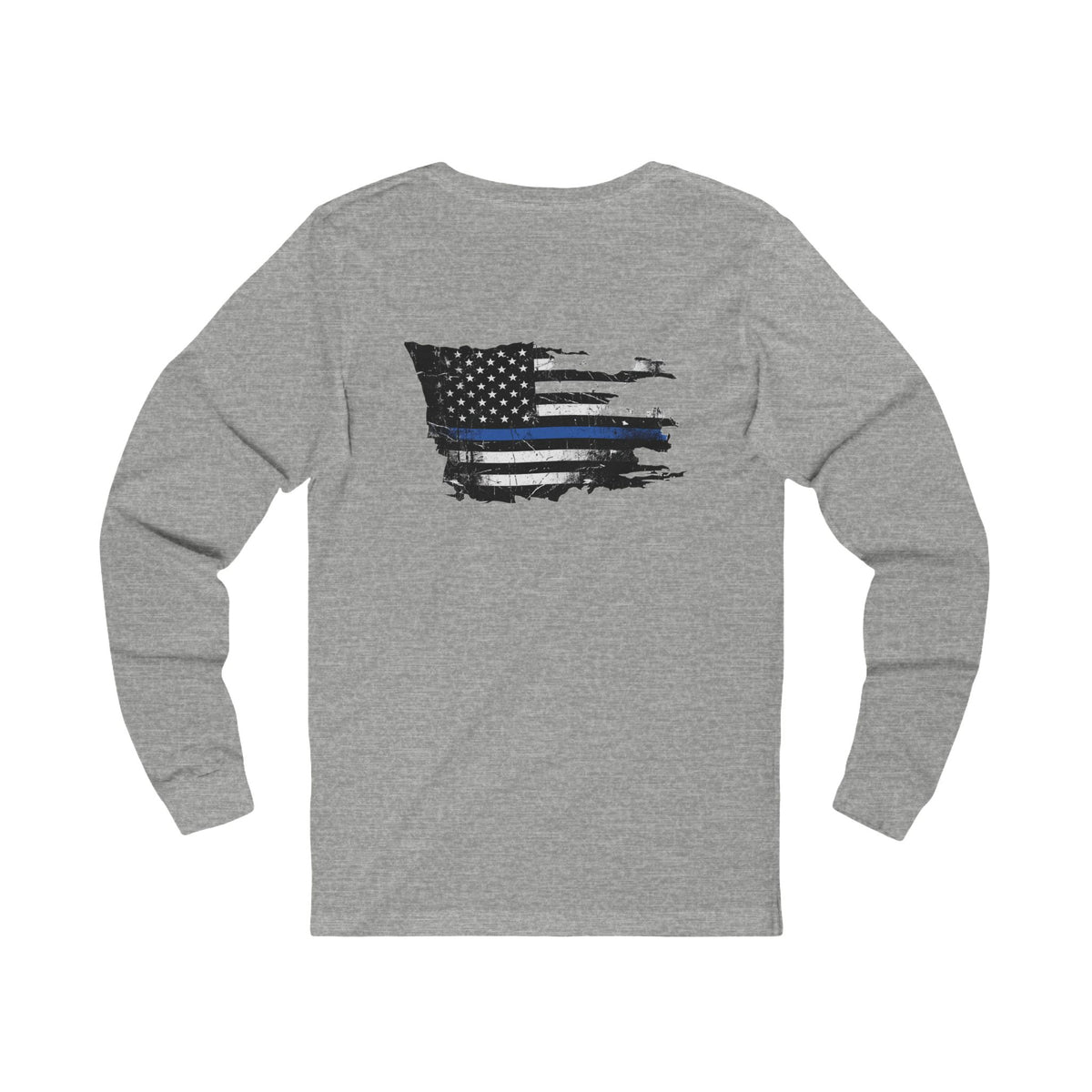 Thin Blue Line long sleeve - funny gym shirt by DoD Fitness