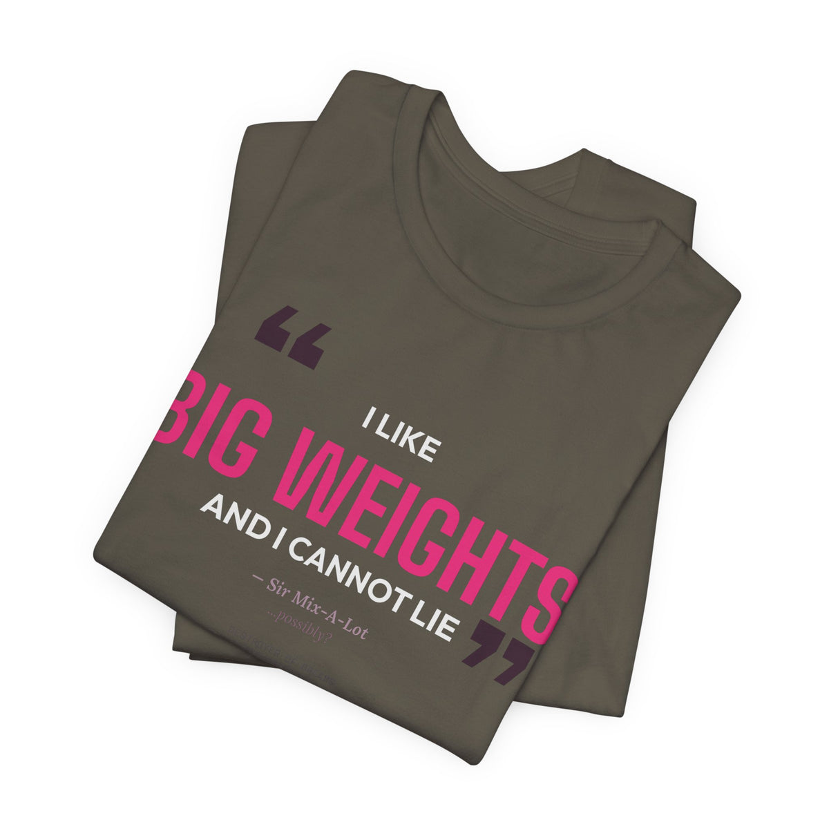 Big Weights men's tee - funny gym shirt by DoD Fitness