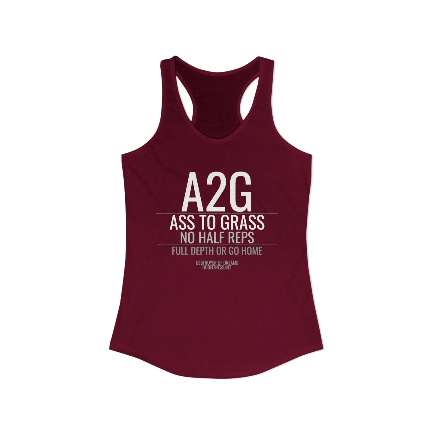 DoD Fitness - A2G - No Half Reps Women's Tank