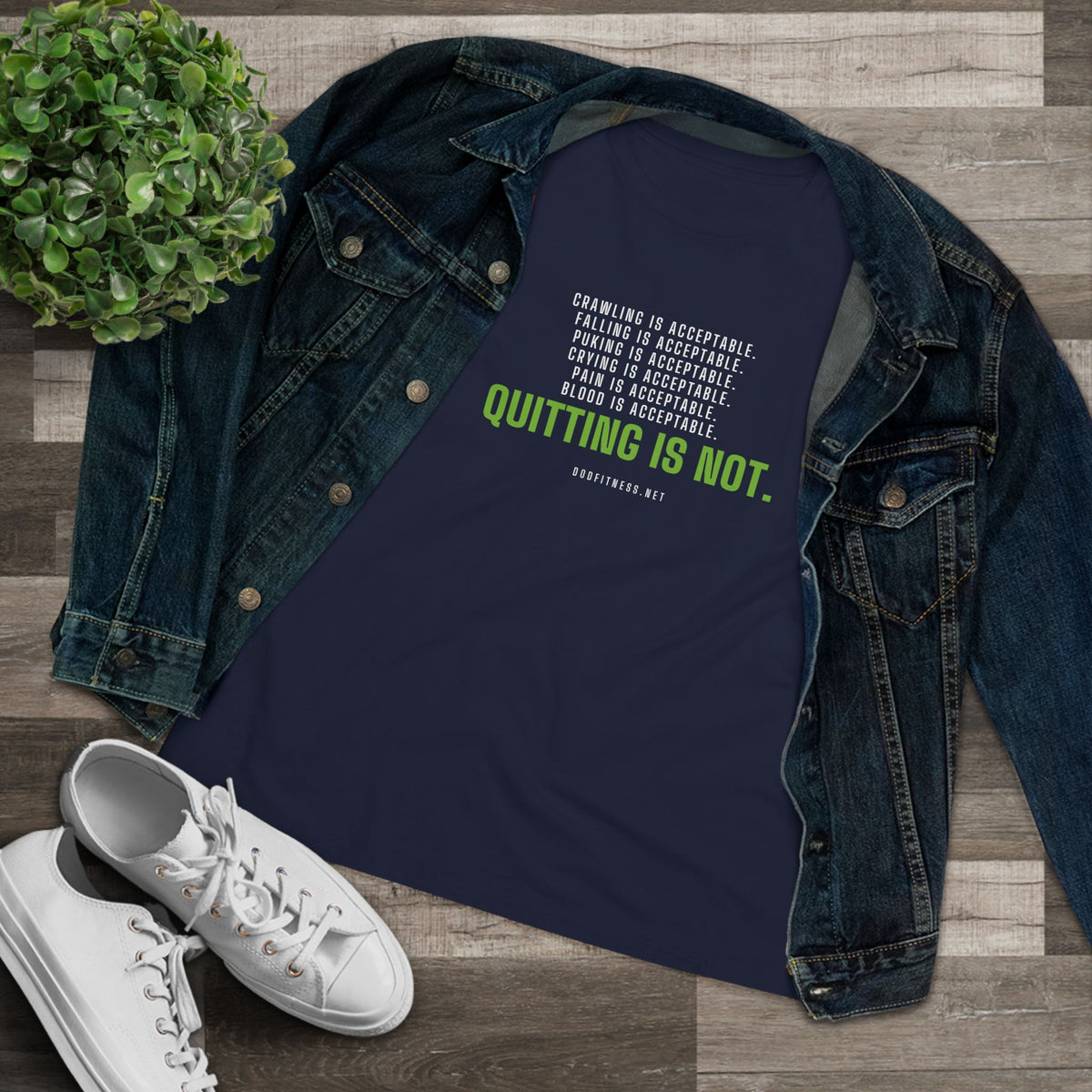 DoD Fitness - Quitting Is Not Women's Tee