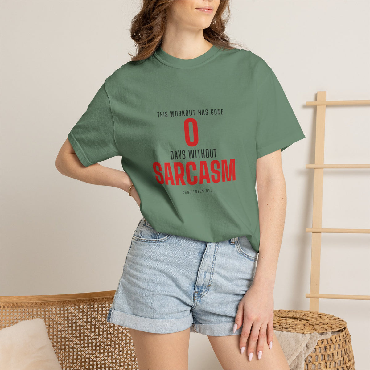 0 Days Sarcasm men's tee - funny gym shirt by DoD Fitness