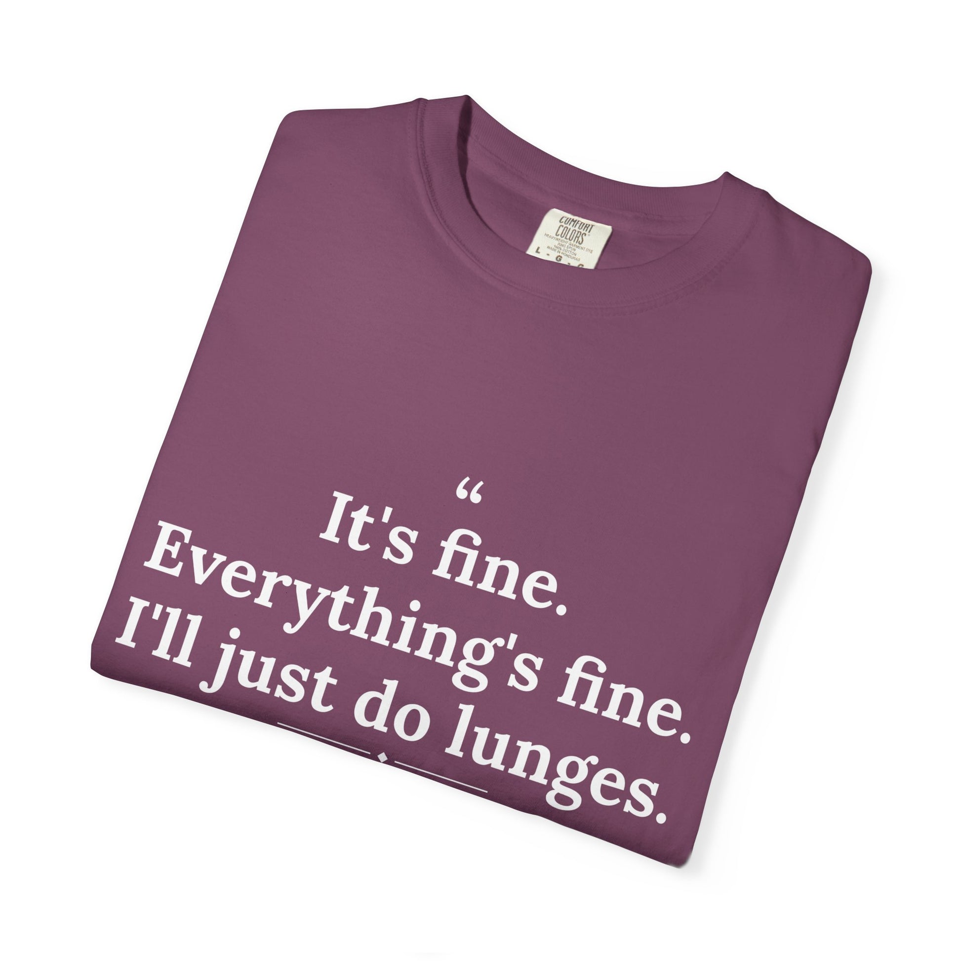 Passivitis - I'll Just Do Lunges men's tee - funny gym shirt by DoD Fitness
