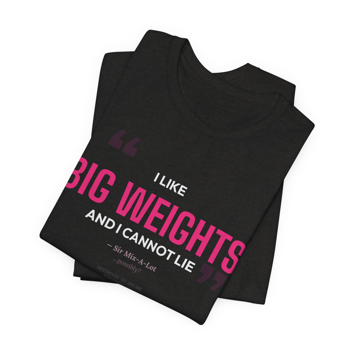 Big Weights men's tee - funny gym shirt by DoD Fitness