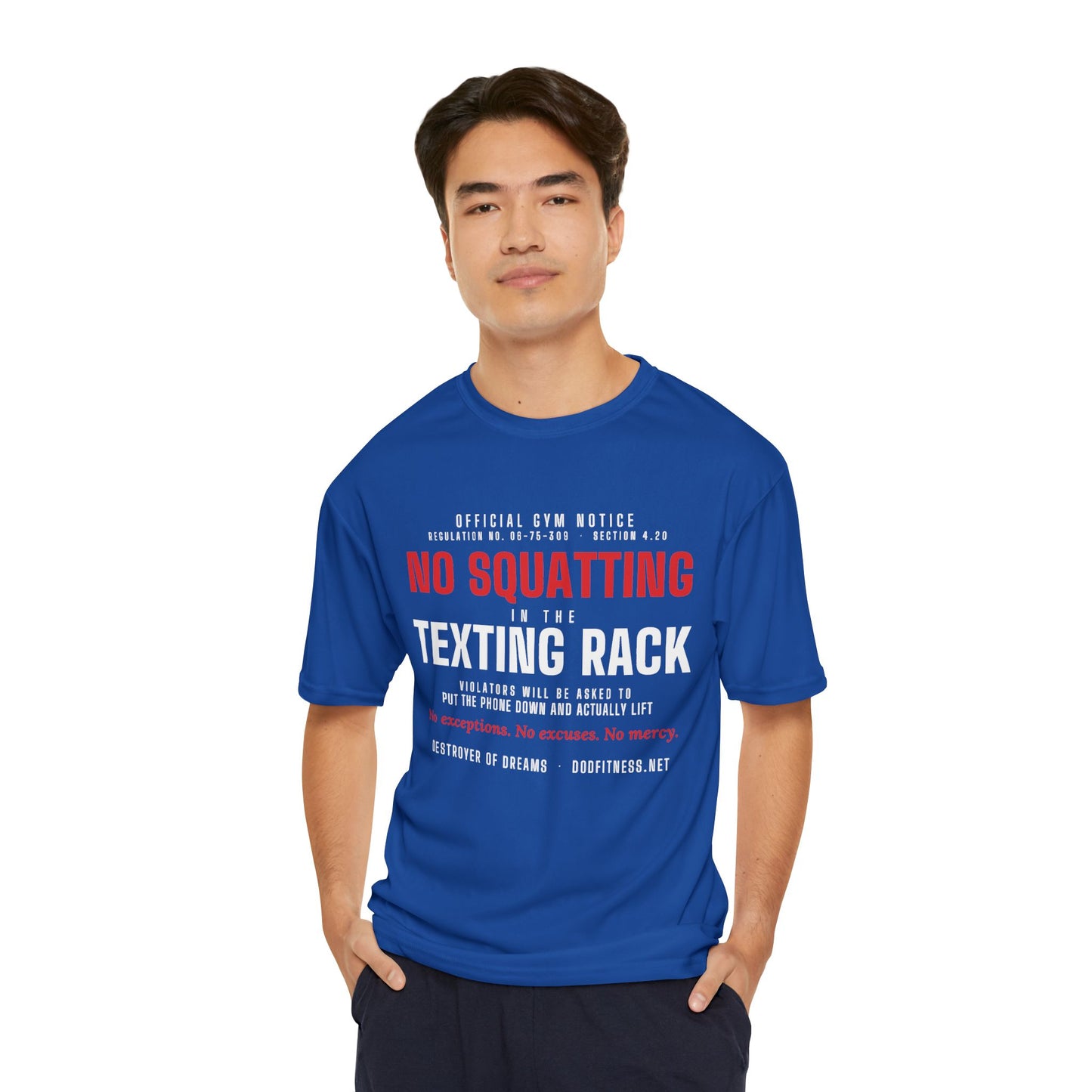 DoD Fitness - No Squatting Texting Rack Moisture Wicking