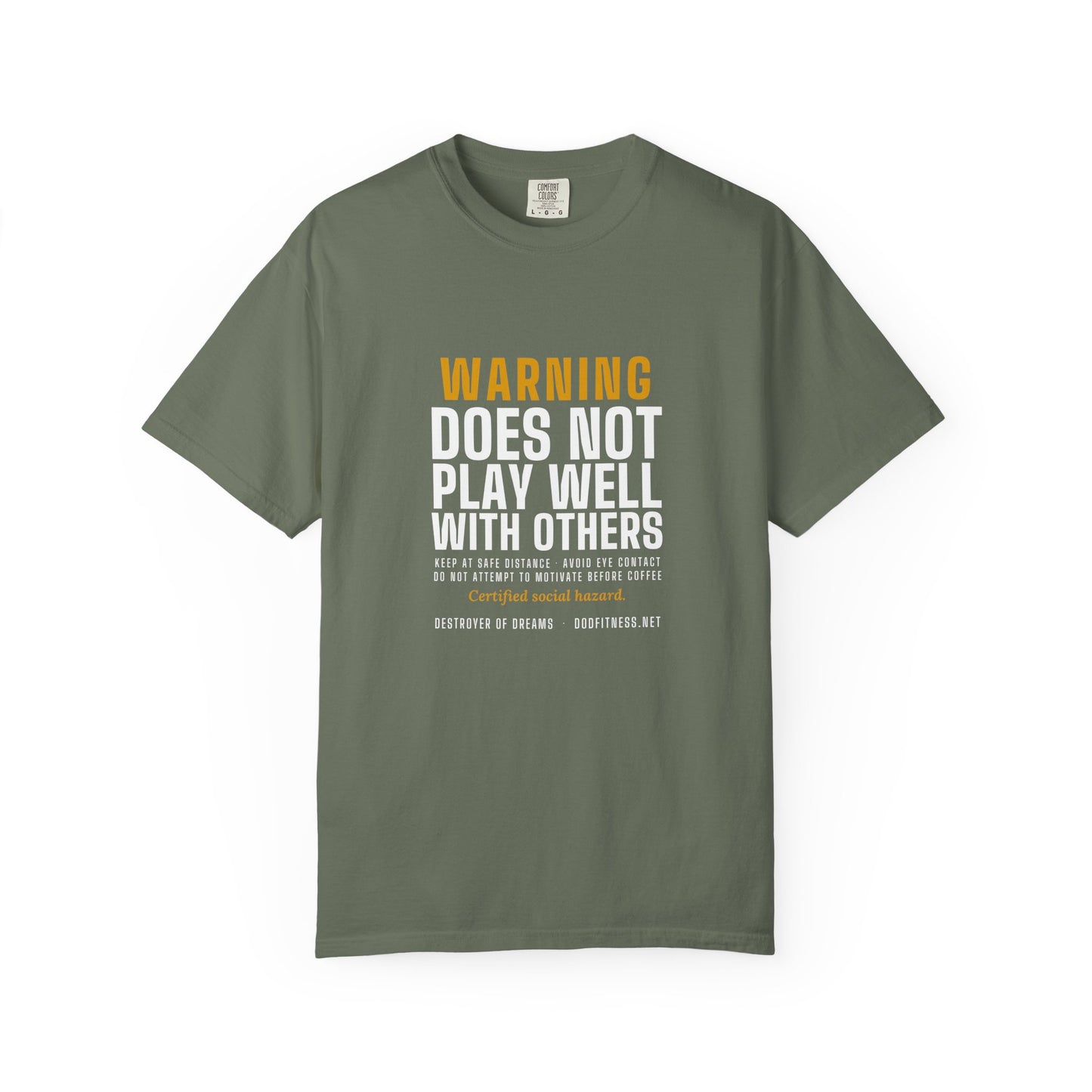DoD Fitness - Warning Label Men's Tee