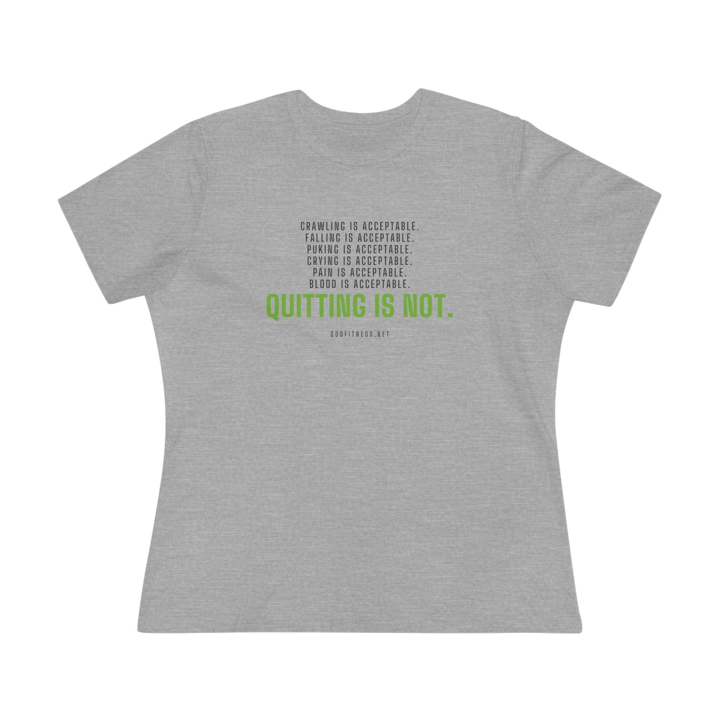 DoD Fitness - Quitting Is Not Women's Tee