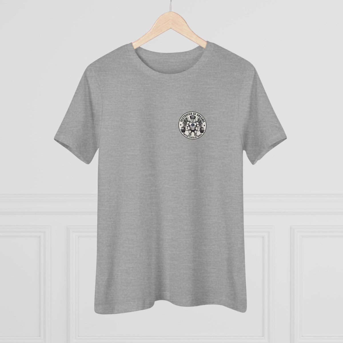 Thin Green Line women's tee - funny gym shirt by DoD Fitness