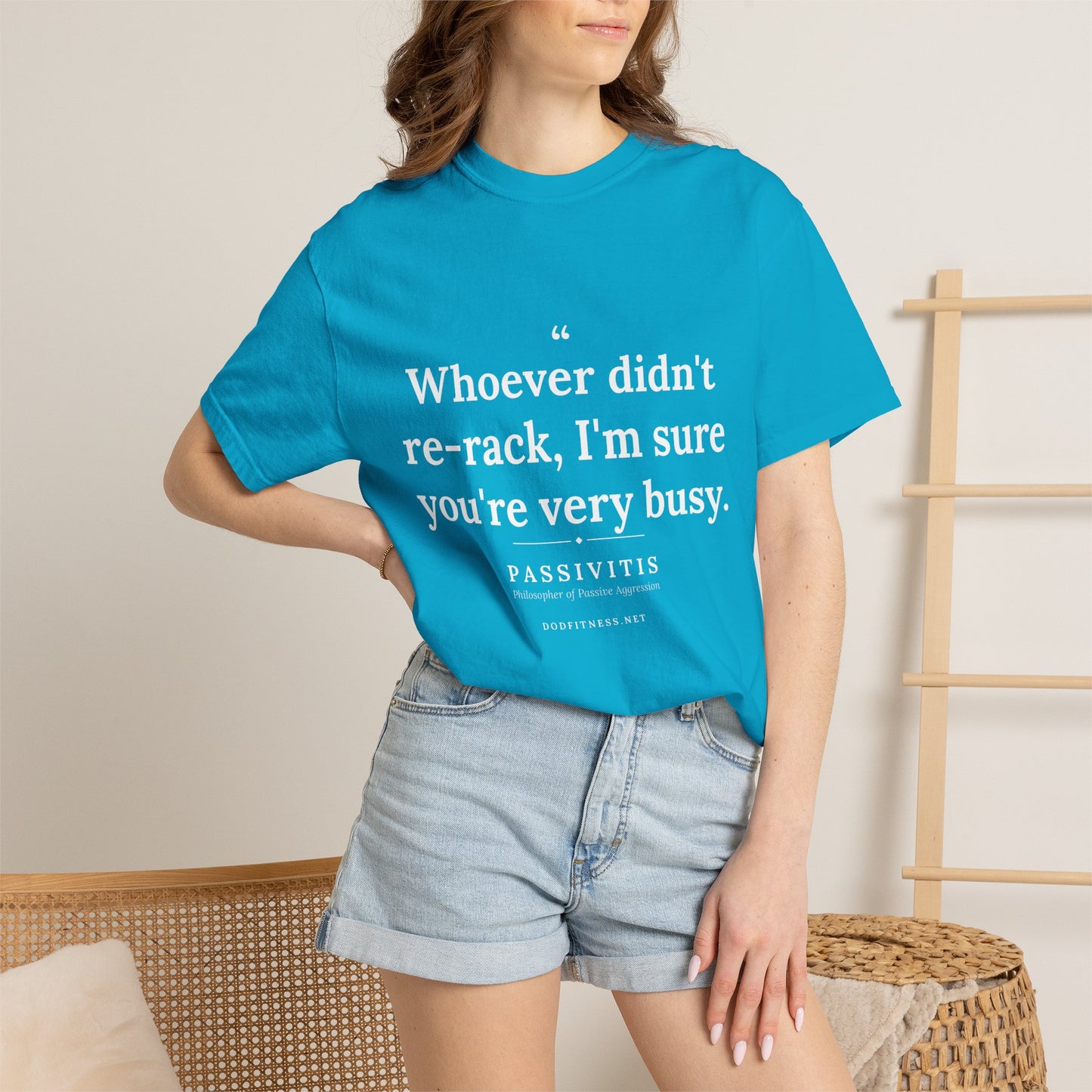 Passivitis - I'm Sure You're Very Busy men's tee in Sapphire - funny gym shirt by DoD Fitness