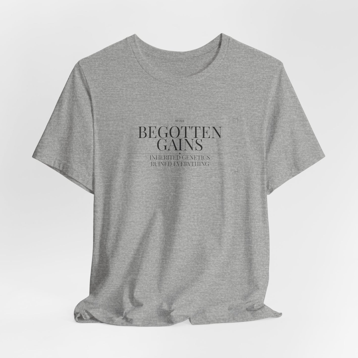 Begotten Gains - Iron Devotion men's tee - funny gym shirt by DoD Fitness