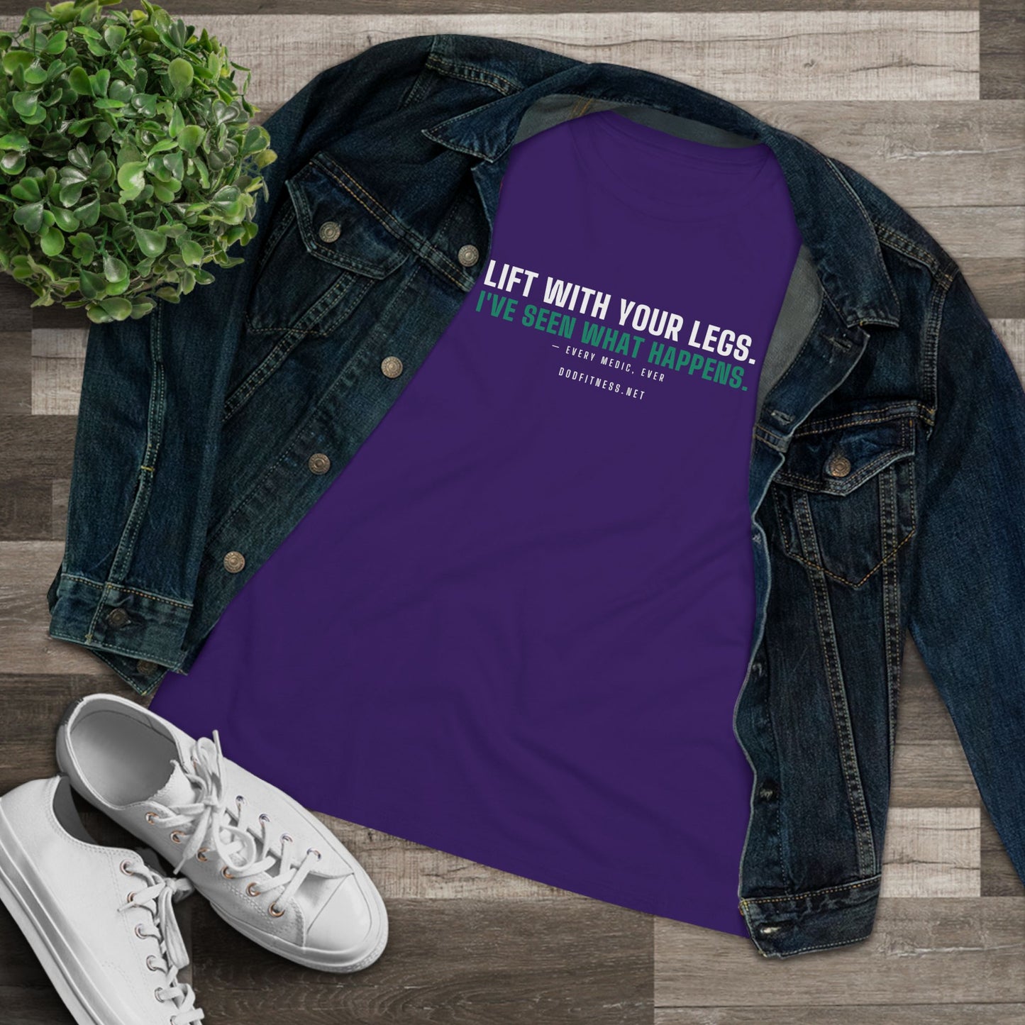 DoD Fitness - Lift With Your Legs Women's Tee