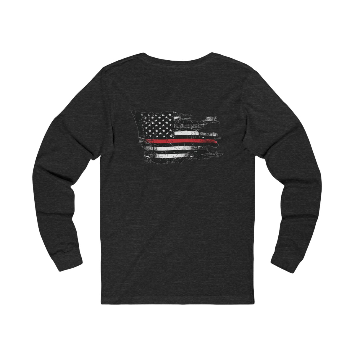 Thin Red Line long sleeve - funny gym shirt by DoD Fitness