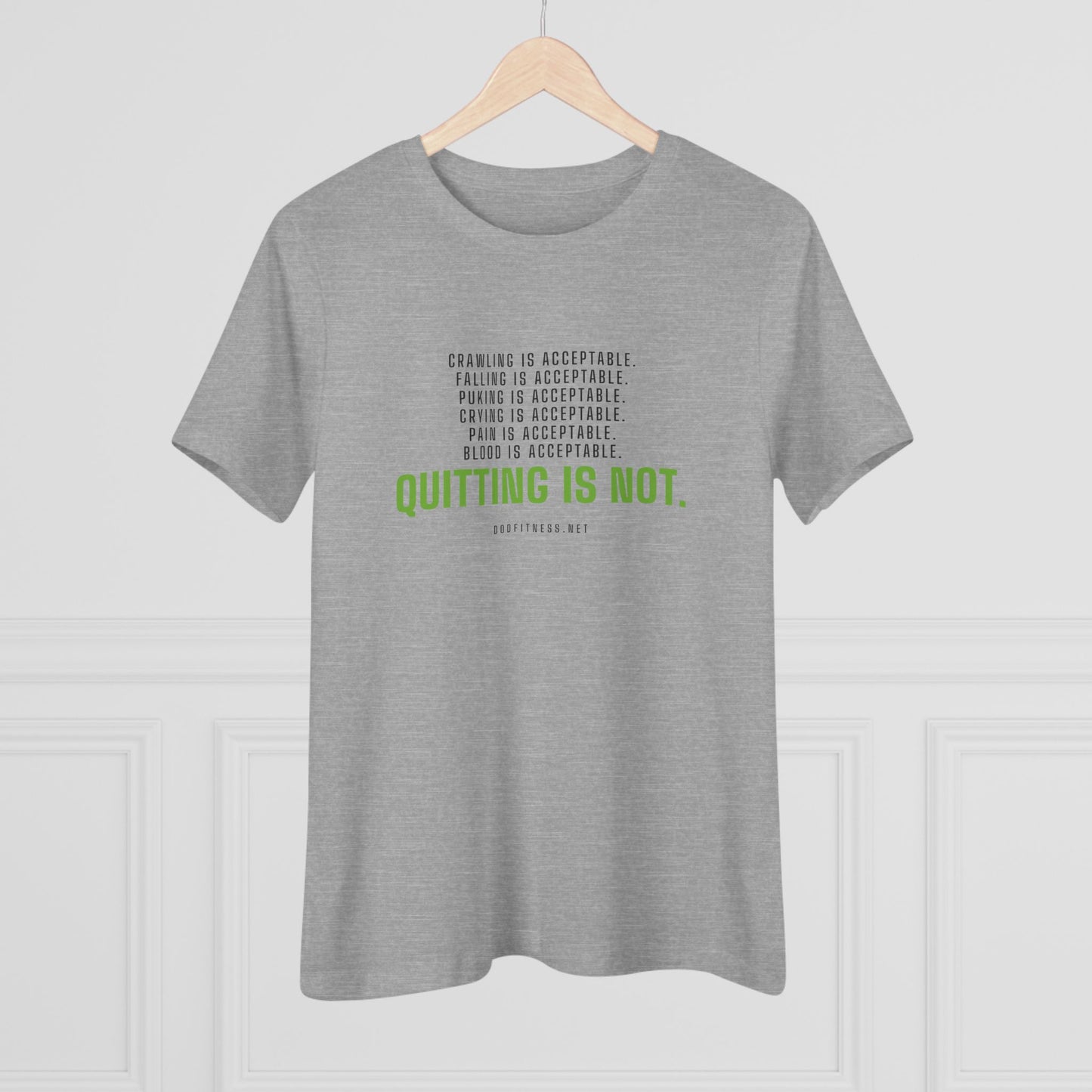 DoD Fitness - Quitting Is Not Women's Tee